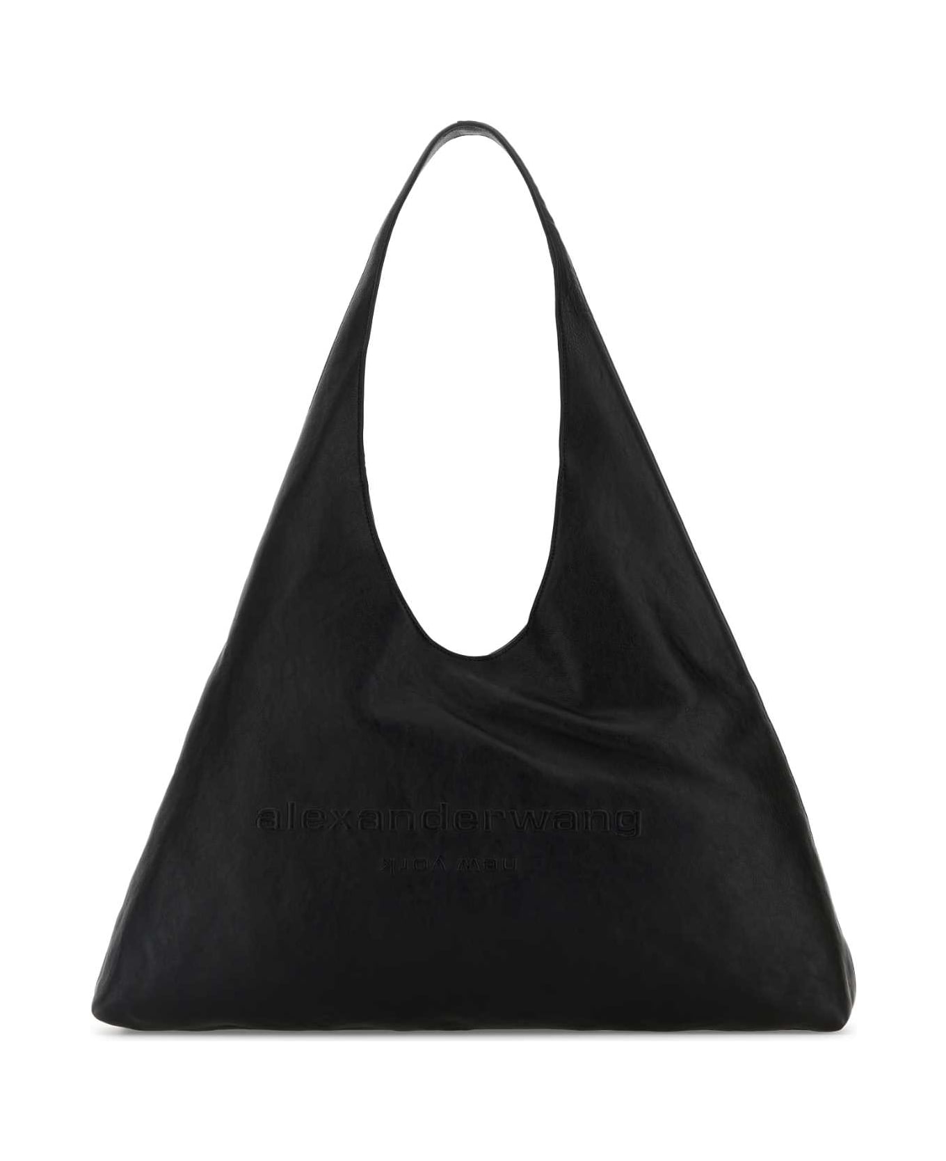 Alexander Wang Black Leather Large Pike Shoulder Bag - BLACK