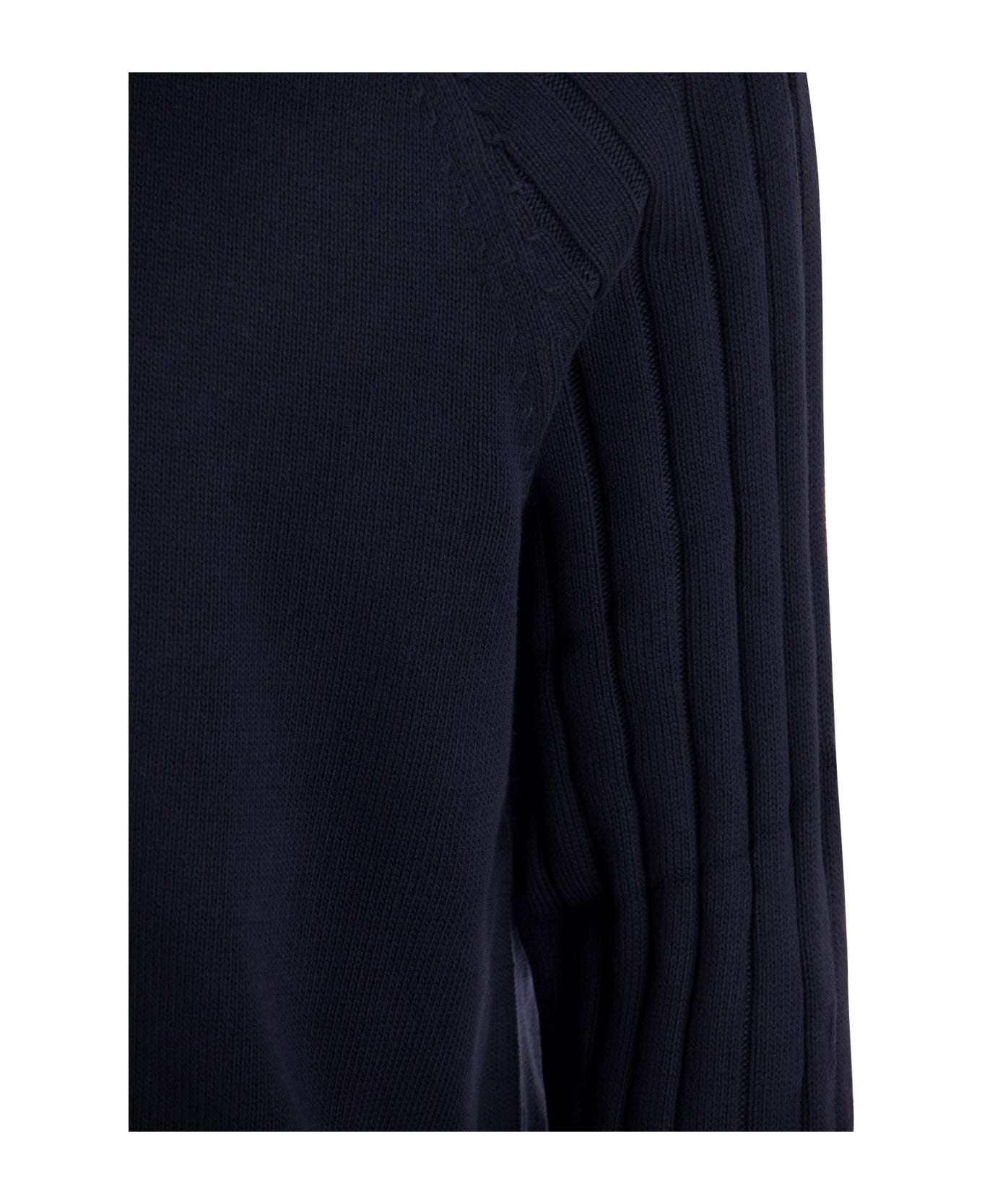 Brunello Cucinelli Crew-neck Sweater With Raglan Sleeve - Blue