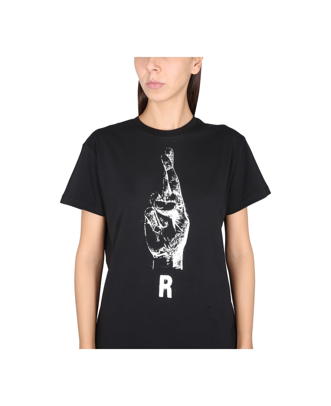 Raf Simons Crewneck T-shirt - BLACK