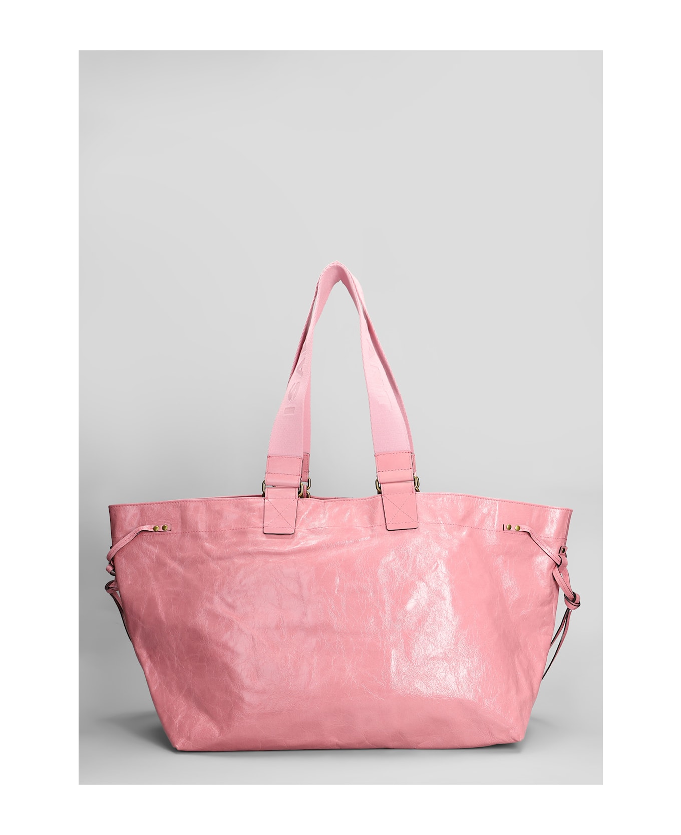 Isabel Marant Wardy Tote In Rose-pink Leather - rose-pink