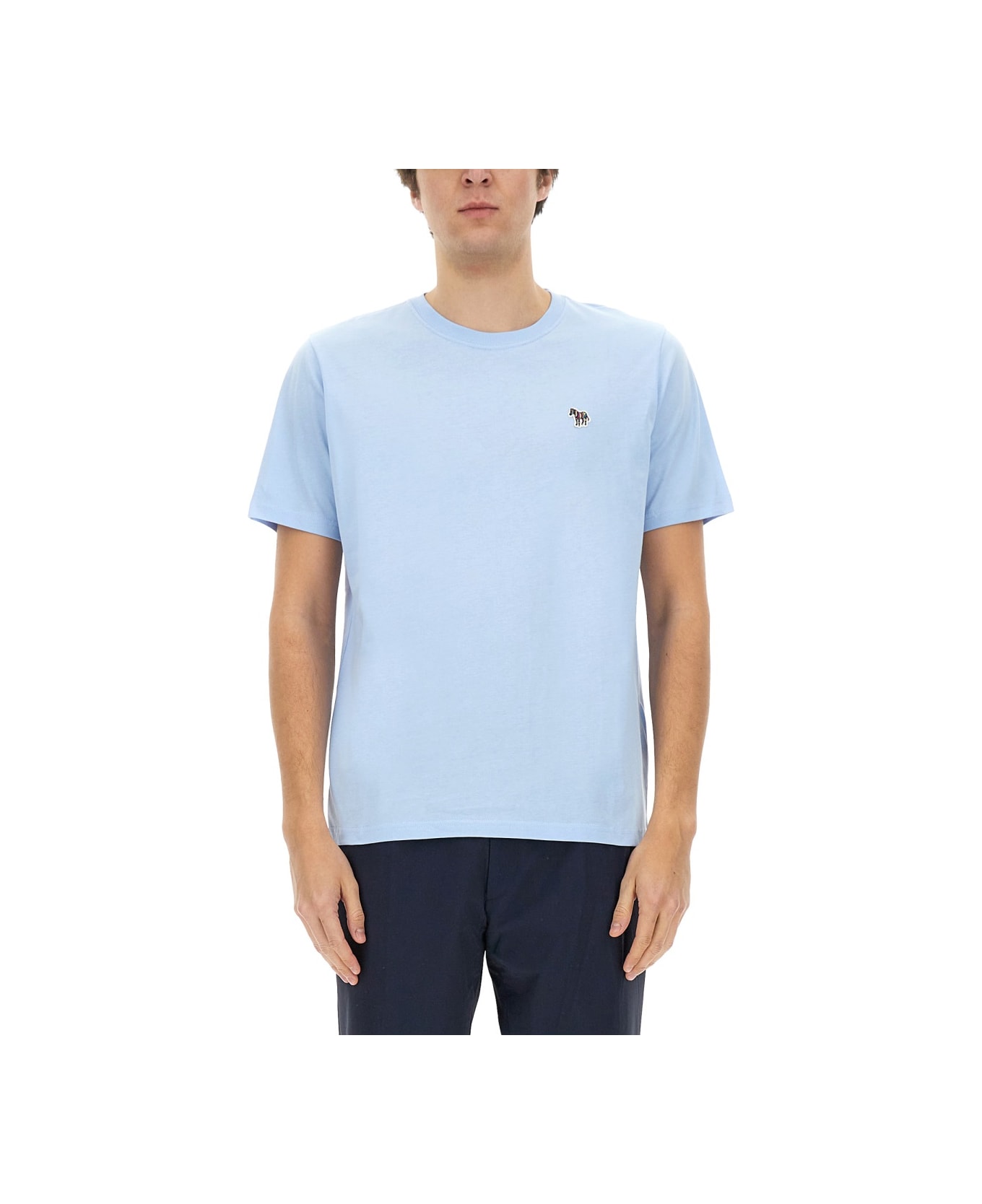 PS by Paul Smith Zebra Patch T-shirt - AZURE