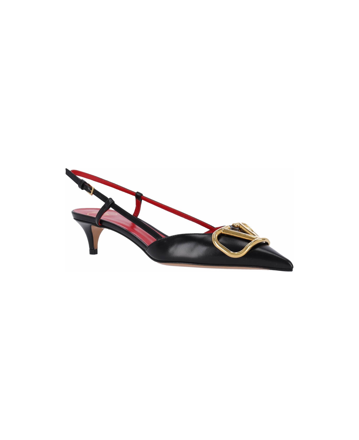 Valentino Garavani 'vlogo Signature' Slingback Pumps - BLACK