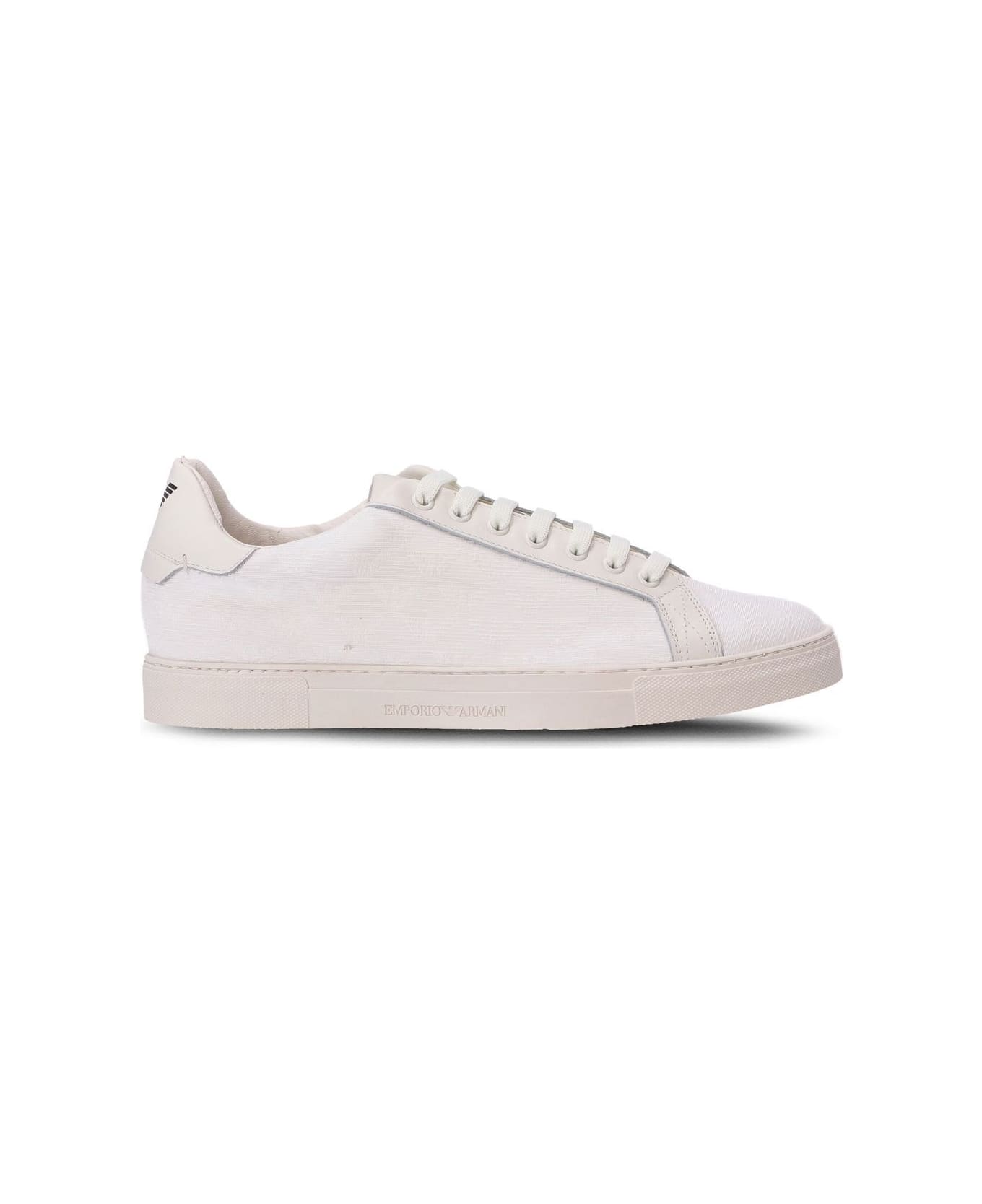 Emporio Armani Logo Sneakers - White