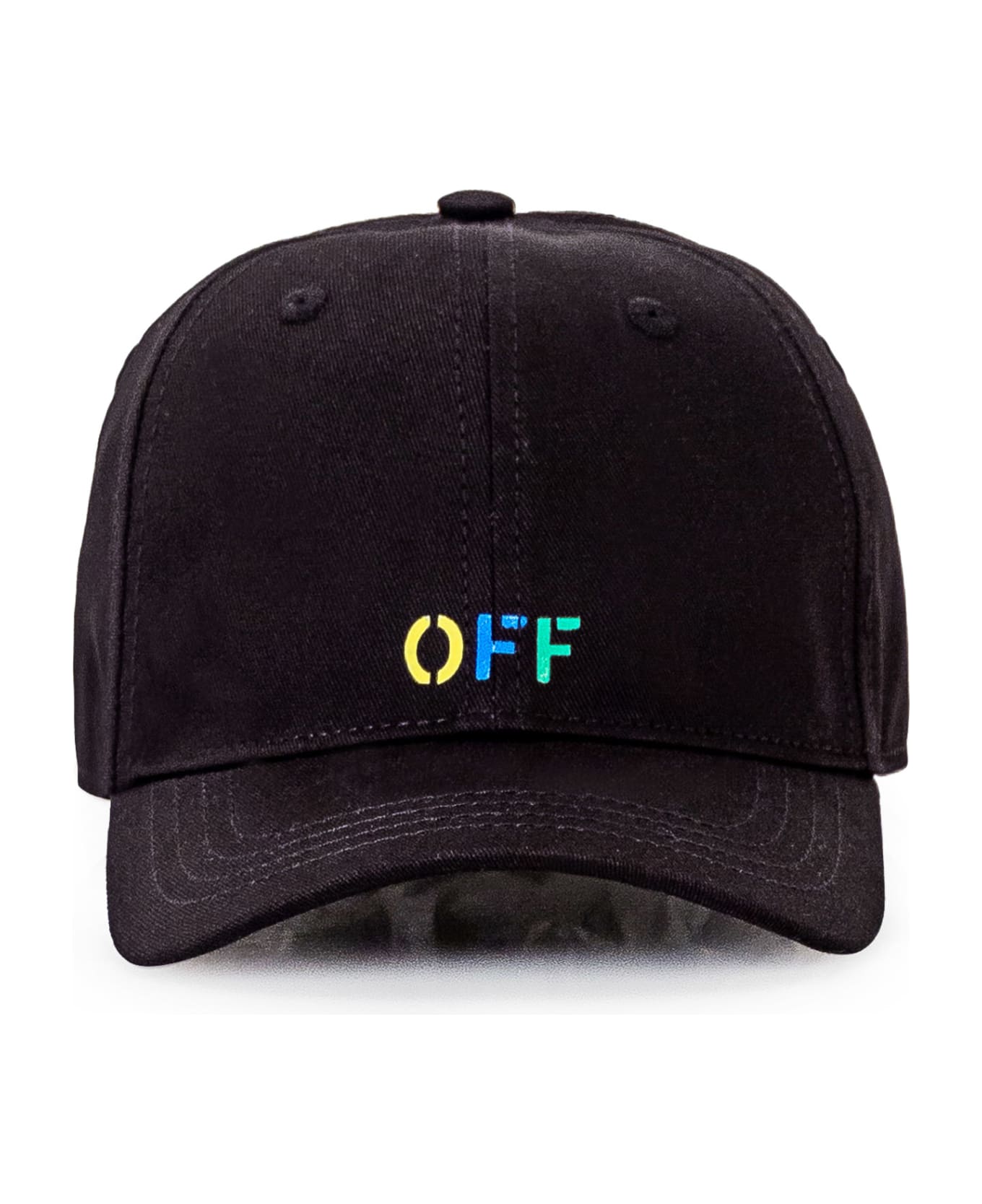 Off-White Logo Cap - BLACK MULTICOLOR