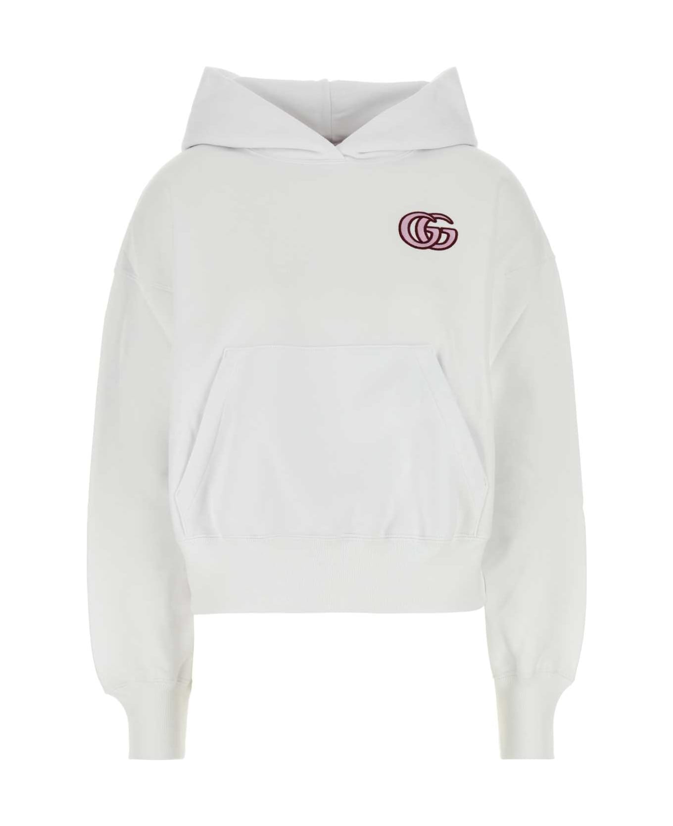 Gucci White Cotton Sweatshirt - WHITEMIX