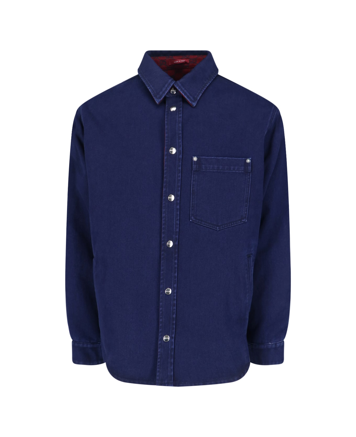 Gucci Reversible Denim And Flannel Shirt - Blue
