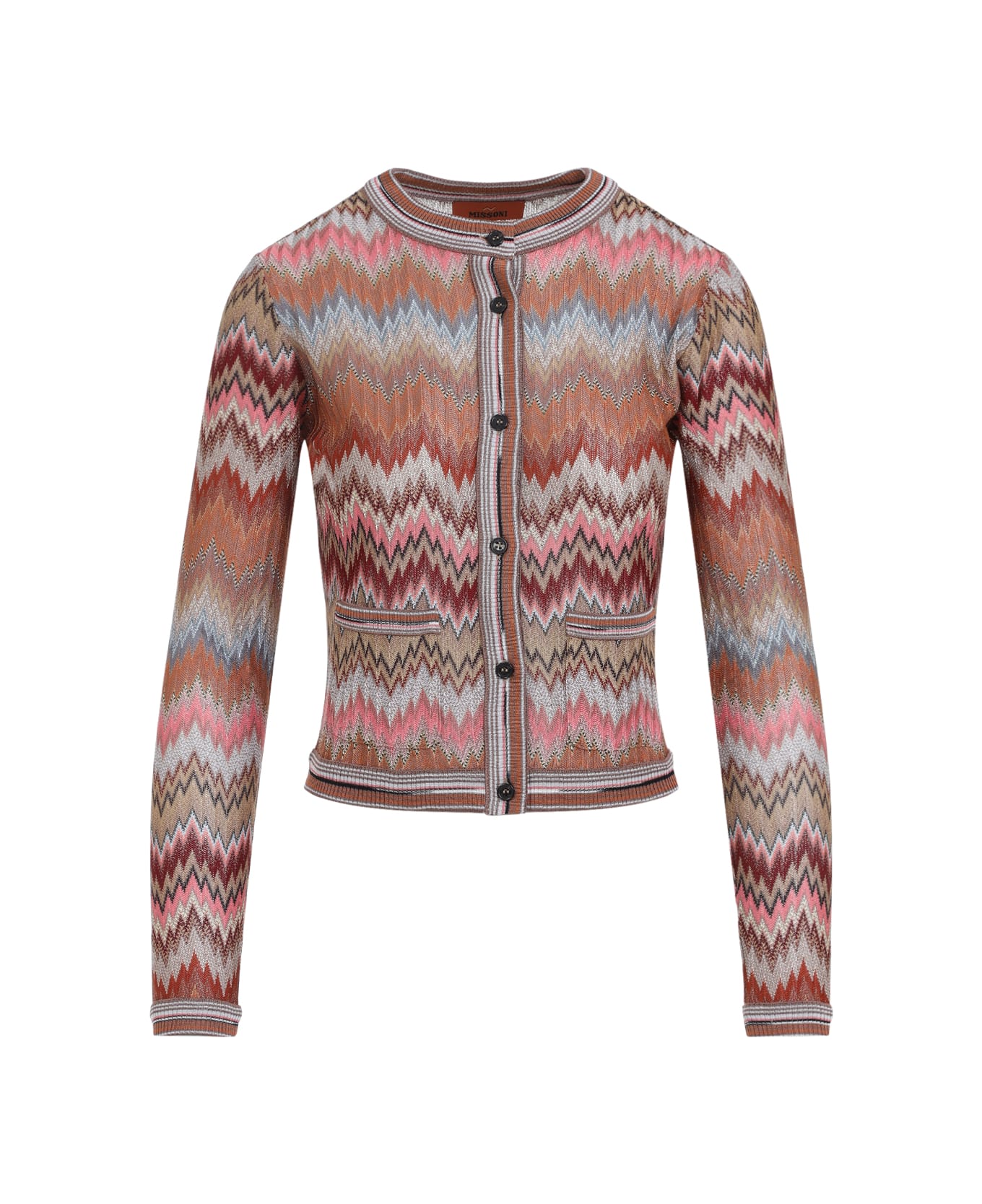 Missoni Buttoned Cardigan - Pink Rust Tones