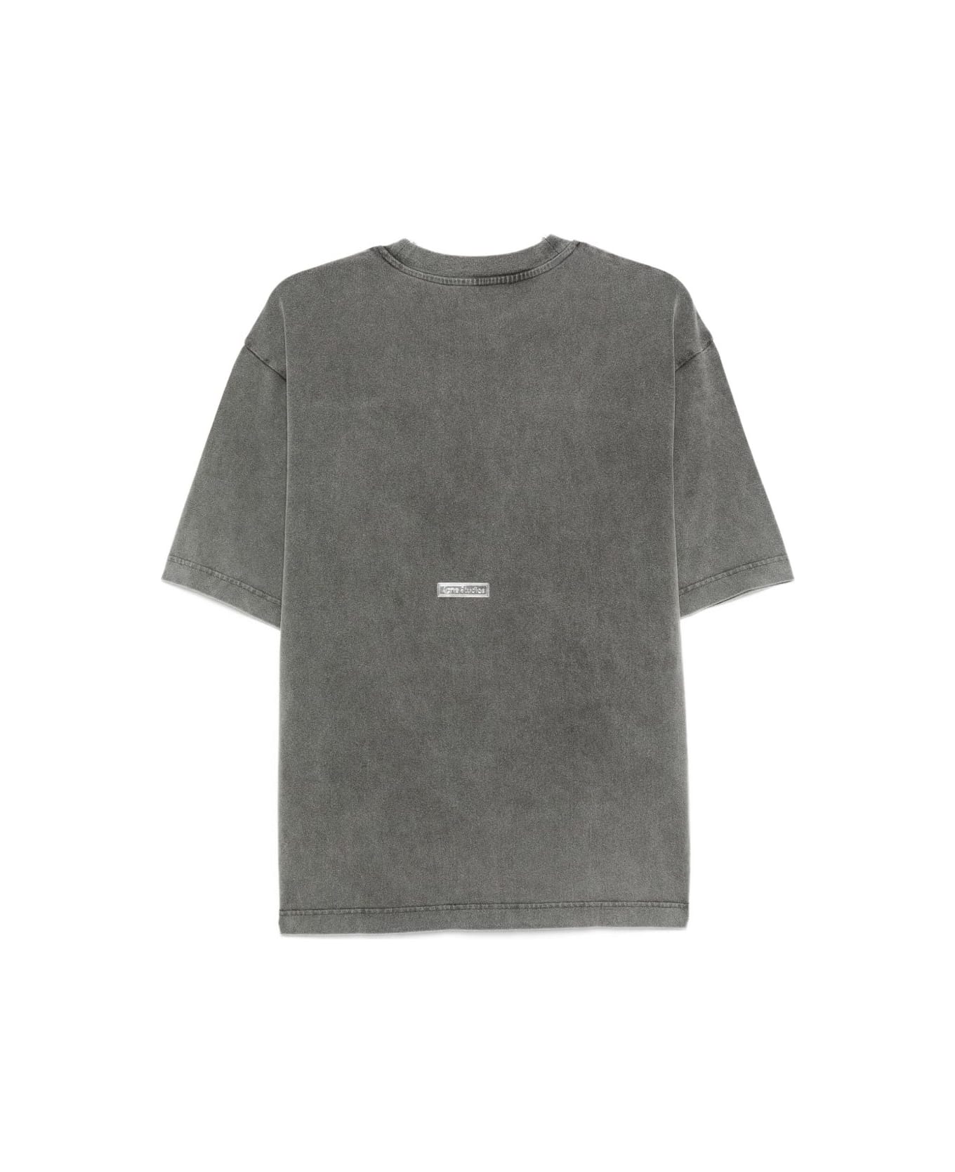 Acne Studios Logo Cotton T-shirt - Grey