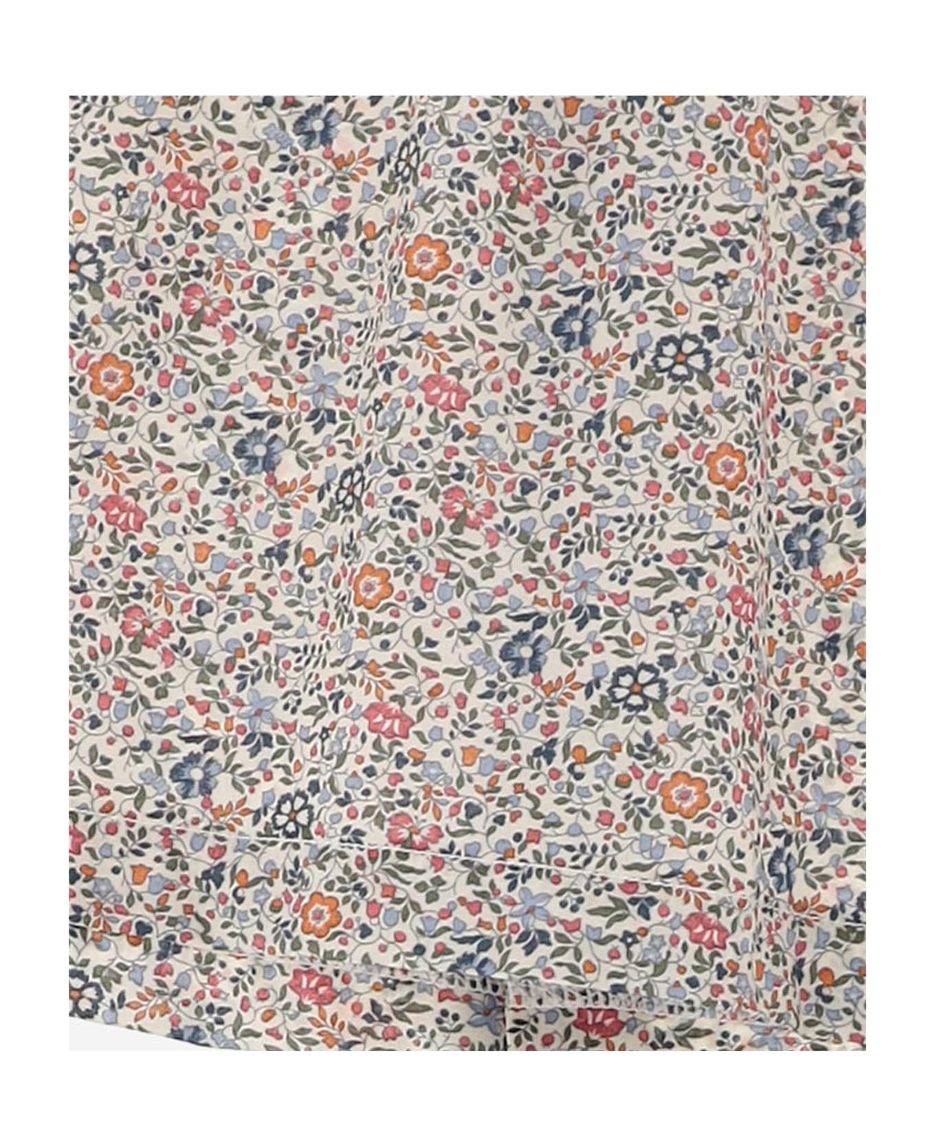 Nicoletta Fanna Cotton Shirt With Floral Pattern - Red