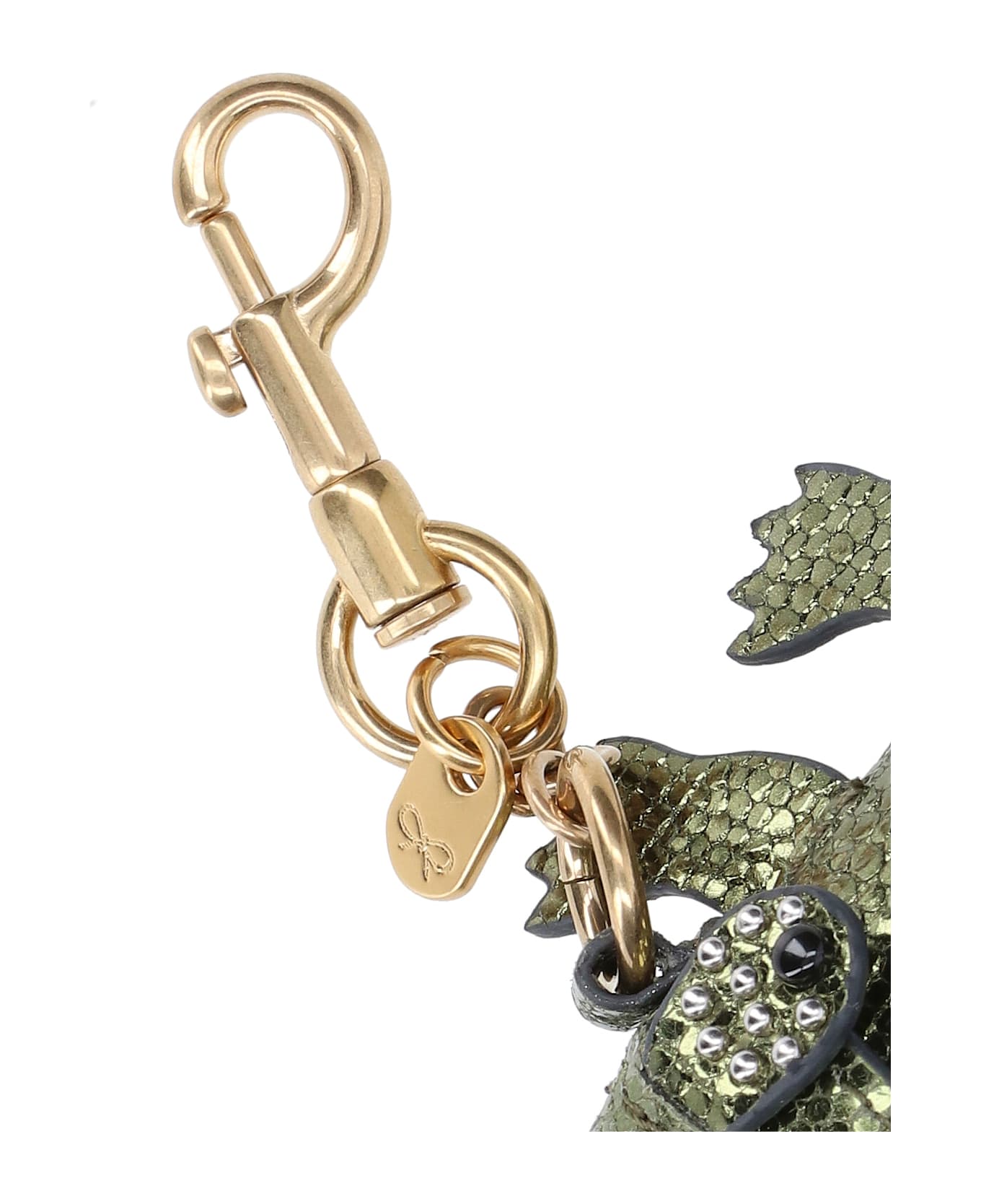 Anya Hindmarch 'crocodile' Keyring Charm - Green キーリング