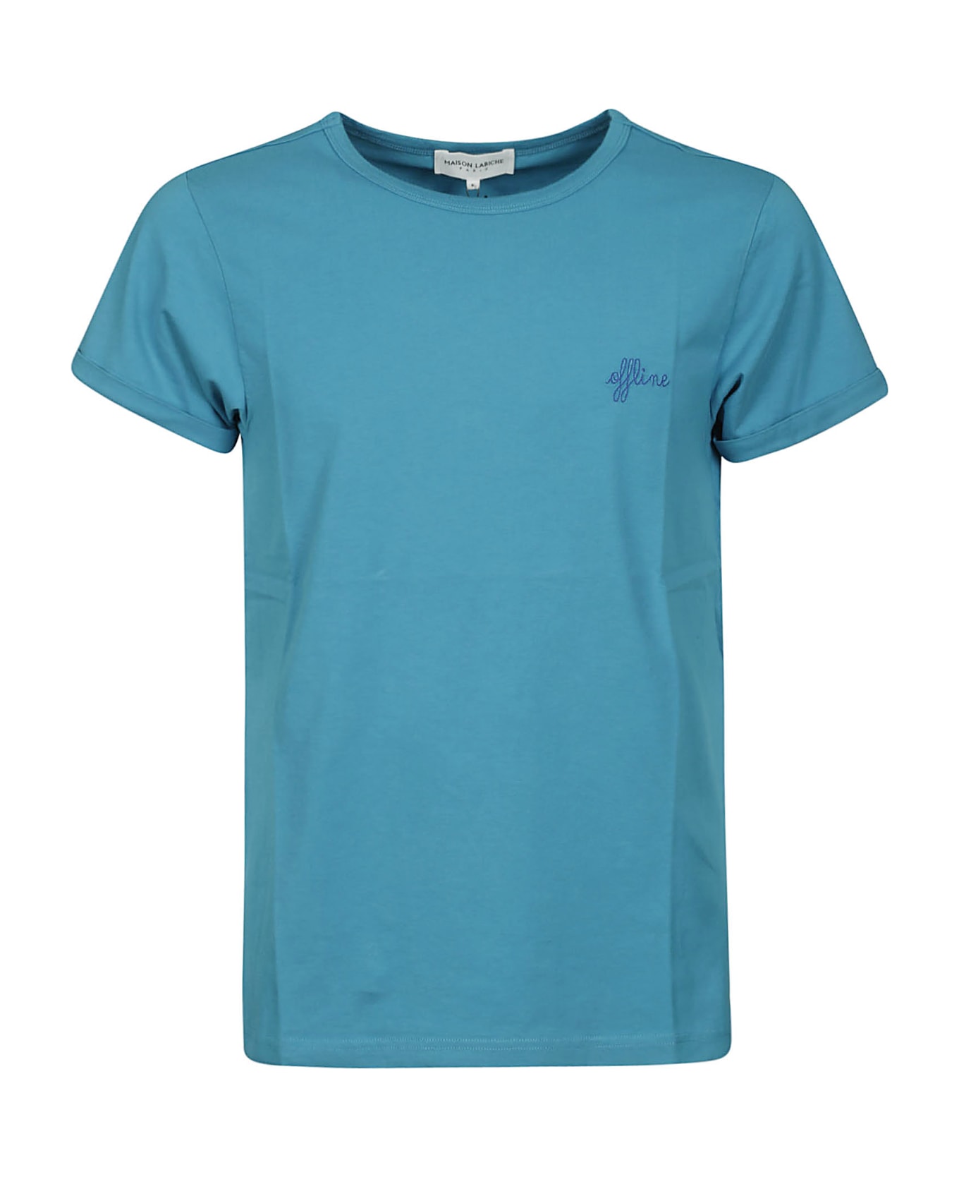 Maison Labiche Tee-shirt Poitou Offline/gots - Turquoise