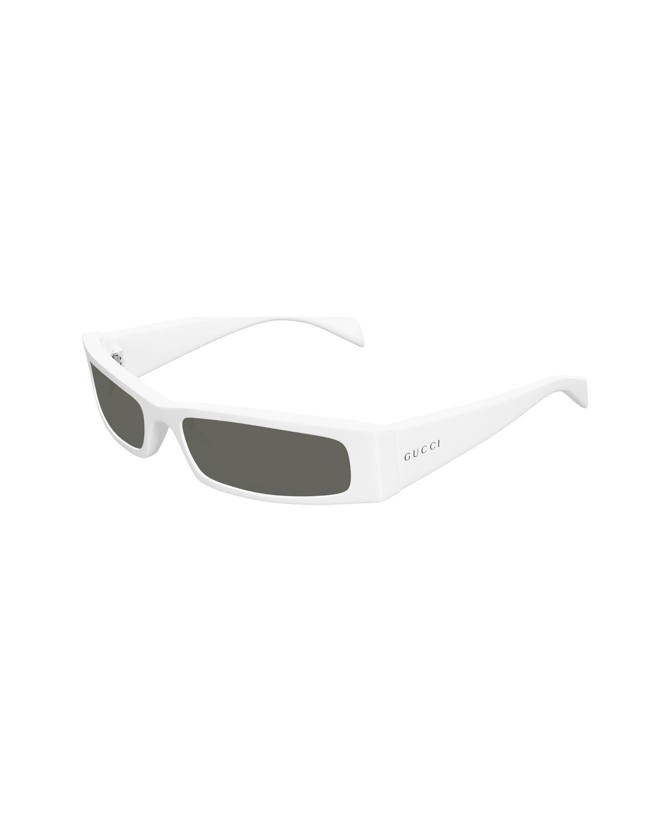 Gucci Eyewear Gucci Gg1778s Linea Fashion 002 White Grey Sunglasses - Bianco