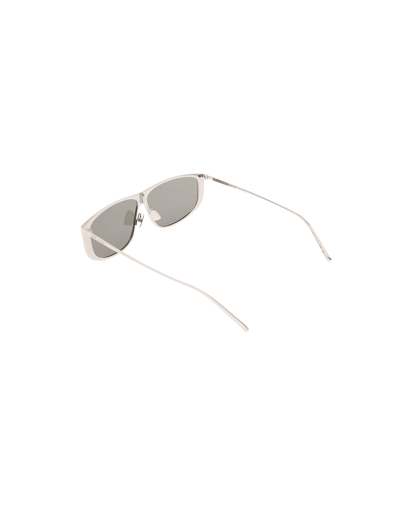 Saint Laurent Sl 605 Luna Sunglasses In Silver-tone Acetate Woman - Metallic アイウェア