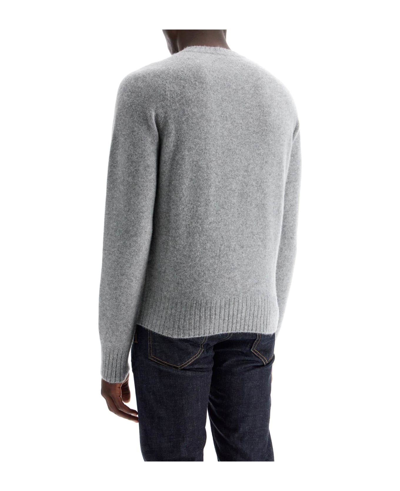 Tom Ford Cashmere Crewneck Pullover - LIGHT GREY (Grey)