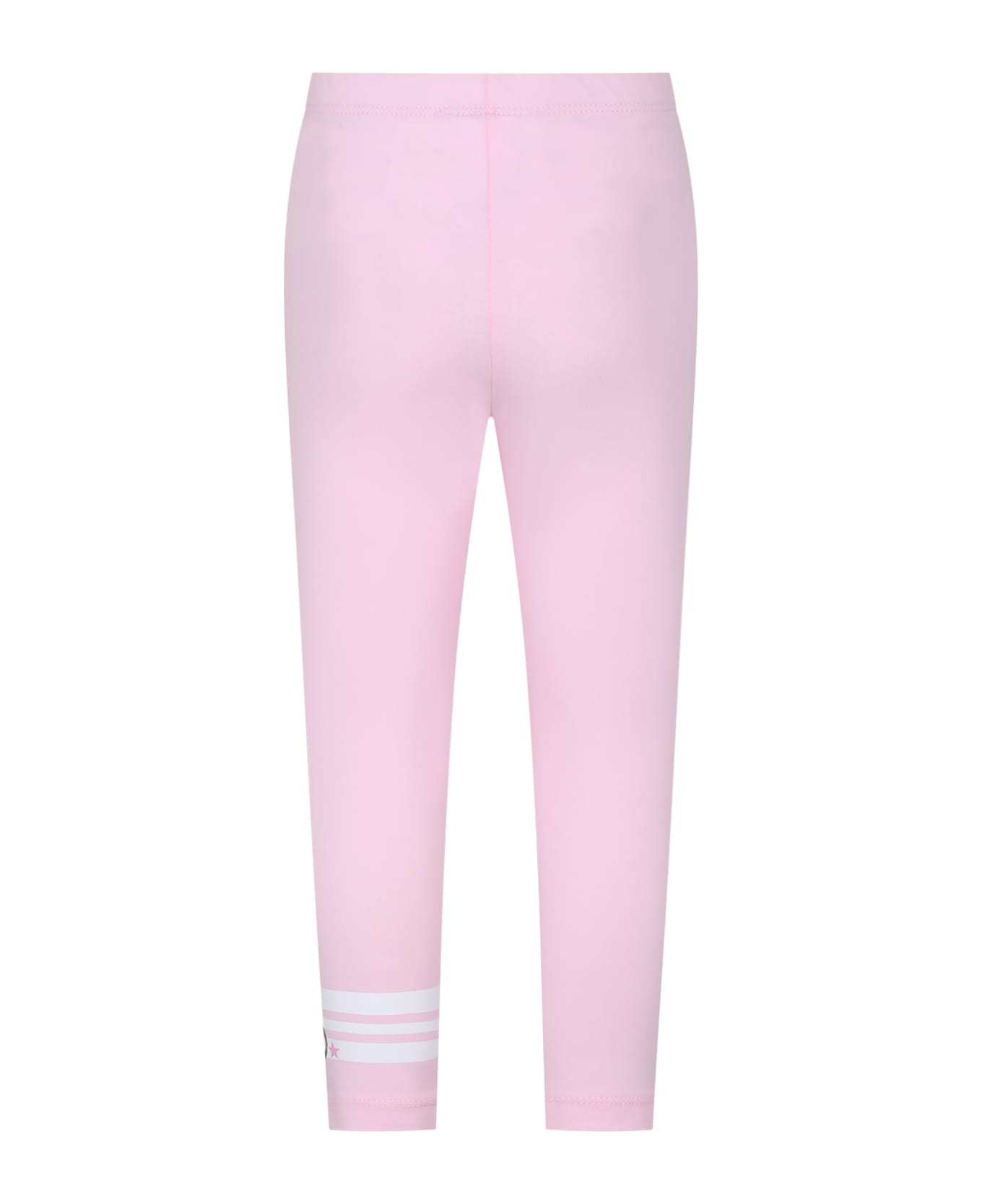 Monnalisa Pink Leggings For Girl With Minnie - Rosa
