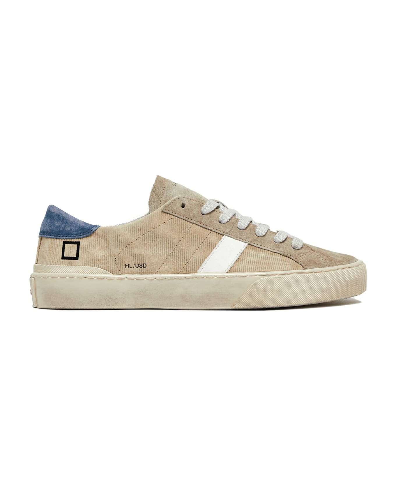 D.A.T.E. Hill Low Men's Suede Sneaker - BEIGE