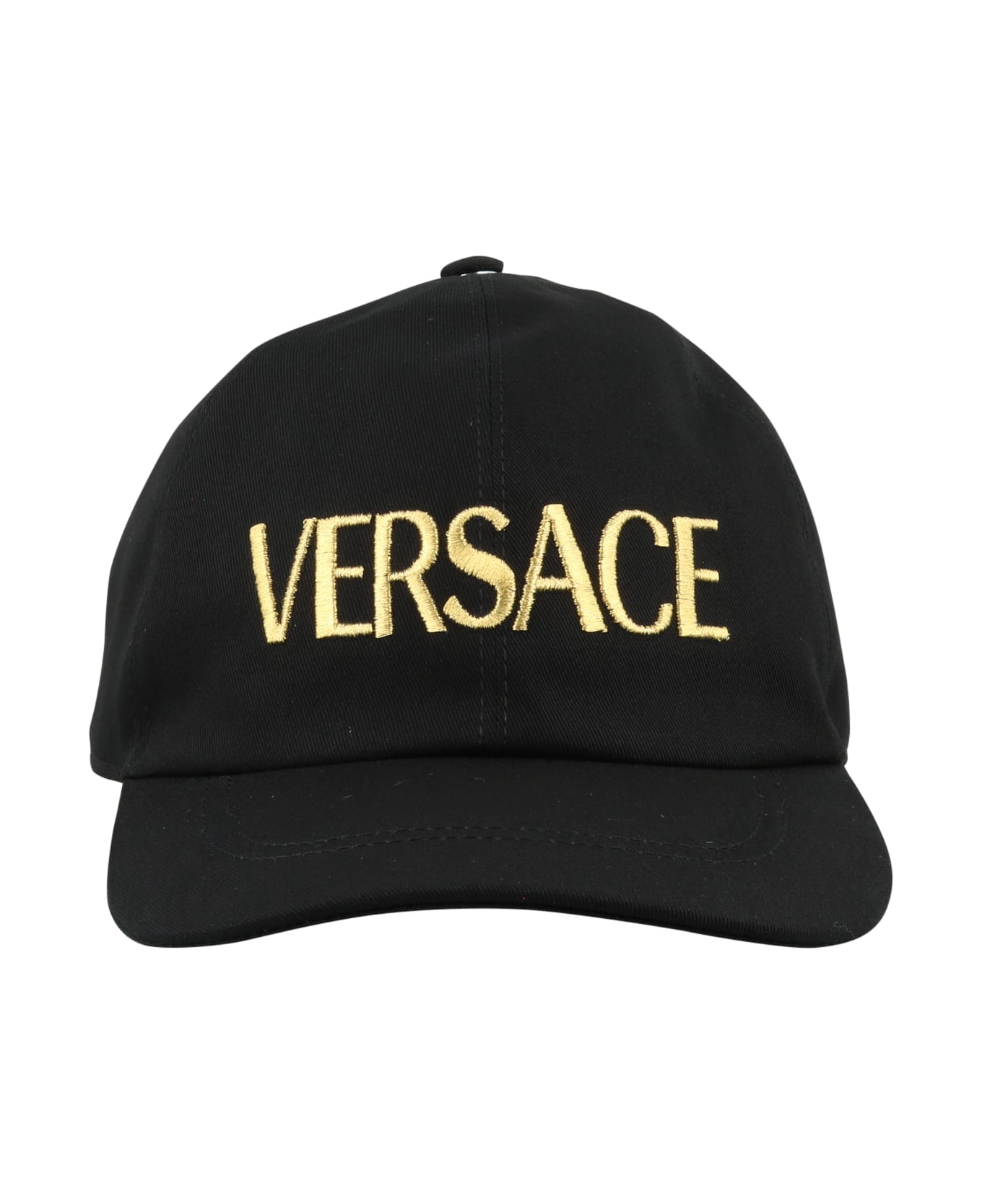 Versace Logo Baseball Cap - Black