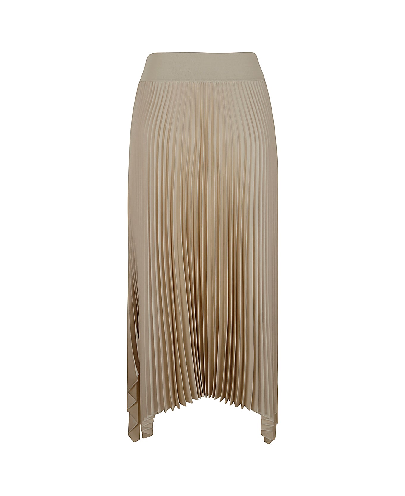 Joseph Ade Skirt Knit Weave Plisse - Oat