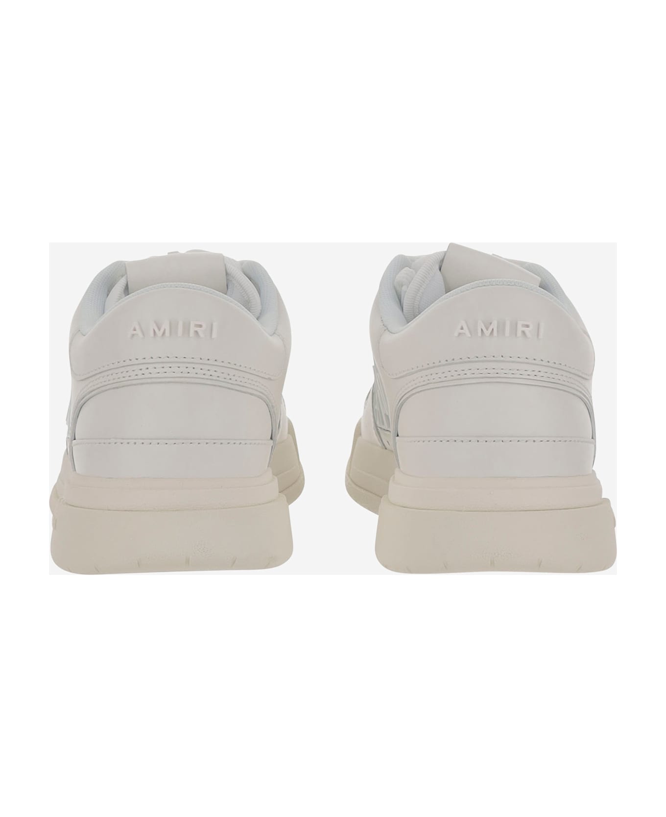 AMIRI Leather Sneakers With Logo - White