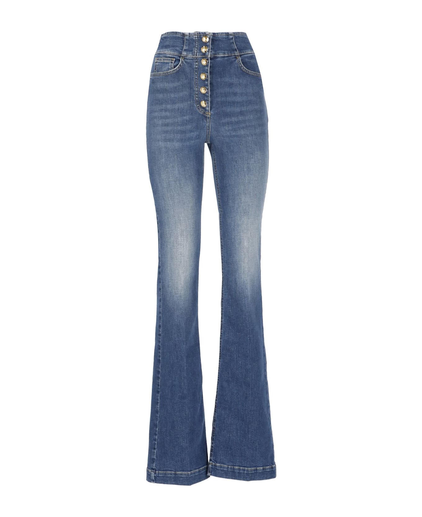 Elisabetta Franchi Bell-bottom Stretch Jeans