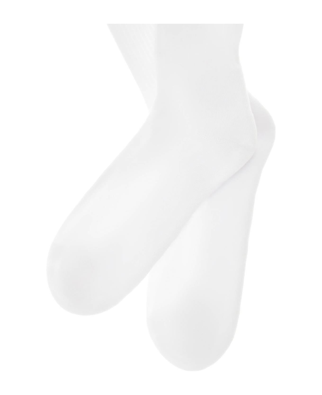 Drôle de Monsieur Logoed Socks - WHITE (White) 靴下
