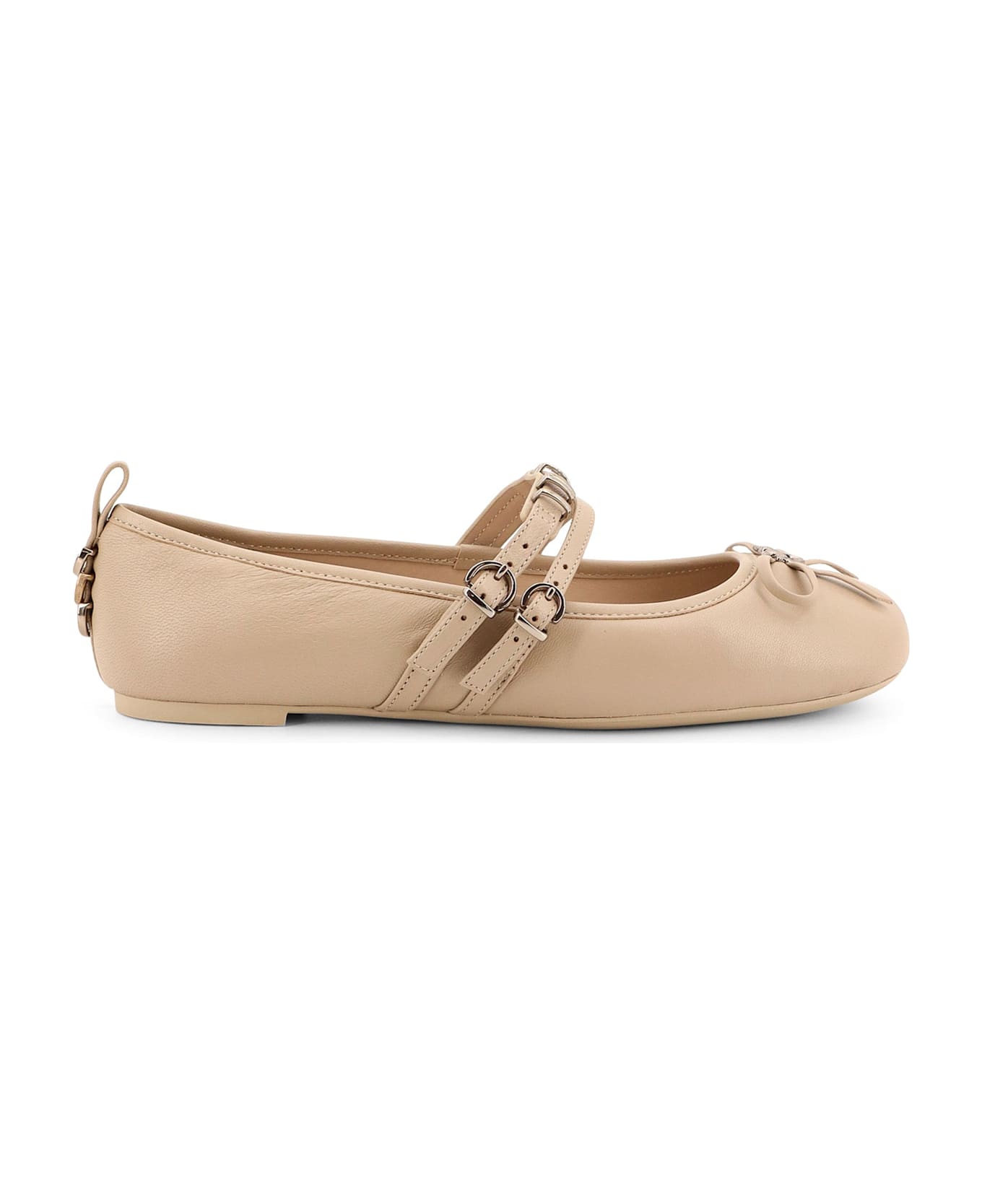 Pinko Gioia 09 Leather Ballerinas - Beige