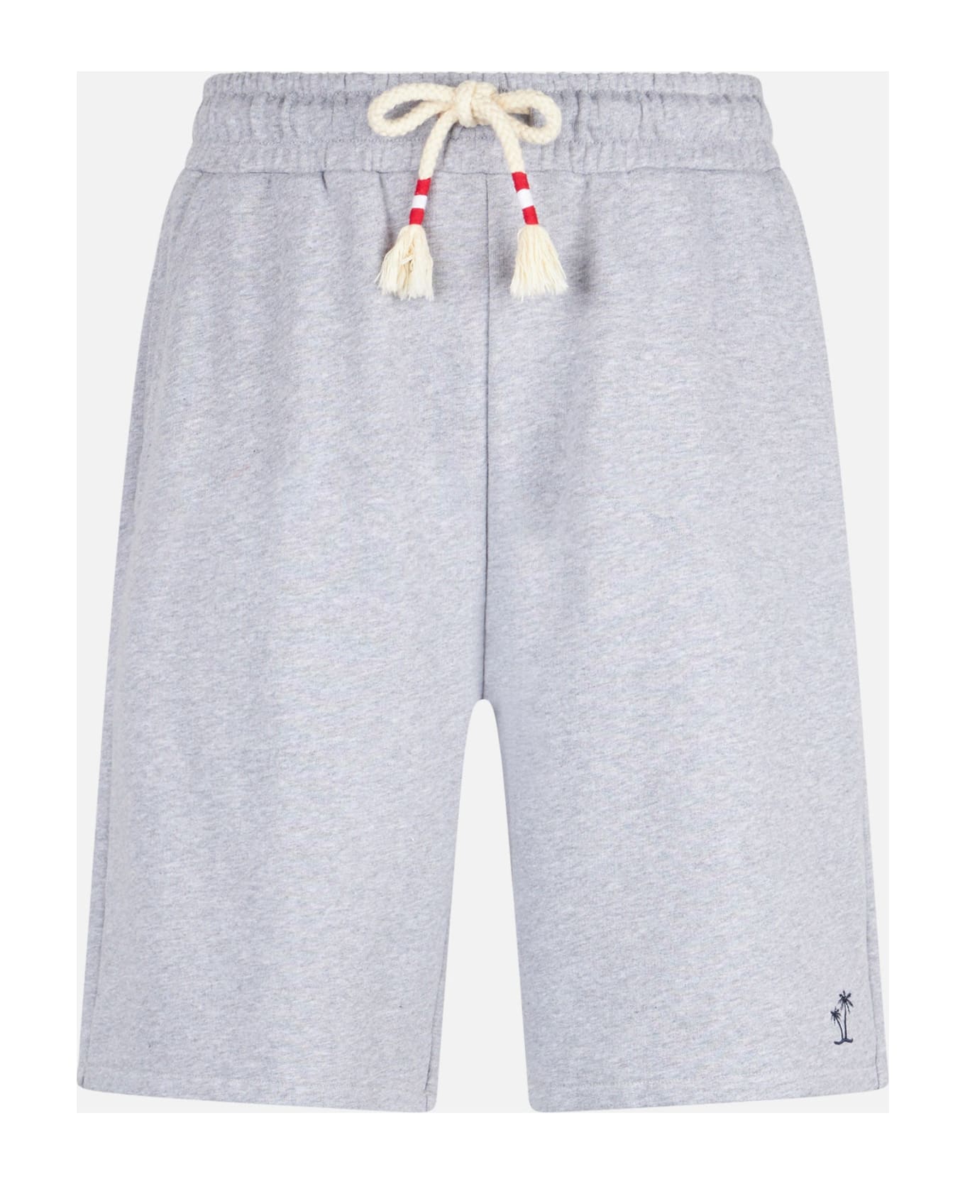 MC2 Saint Barth Man Grey Cotton Bermuda - GREY