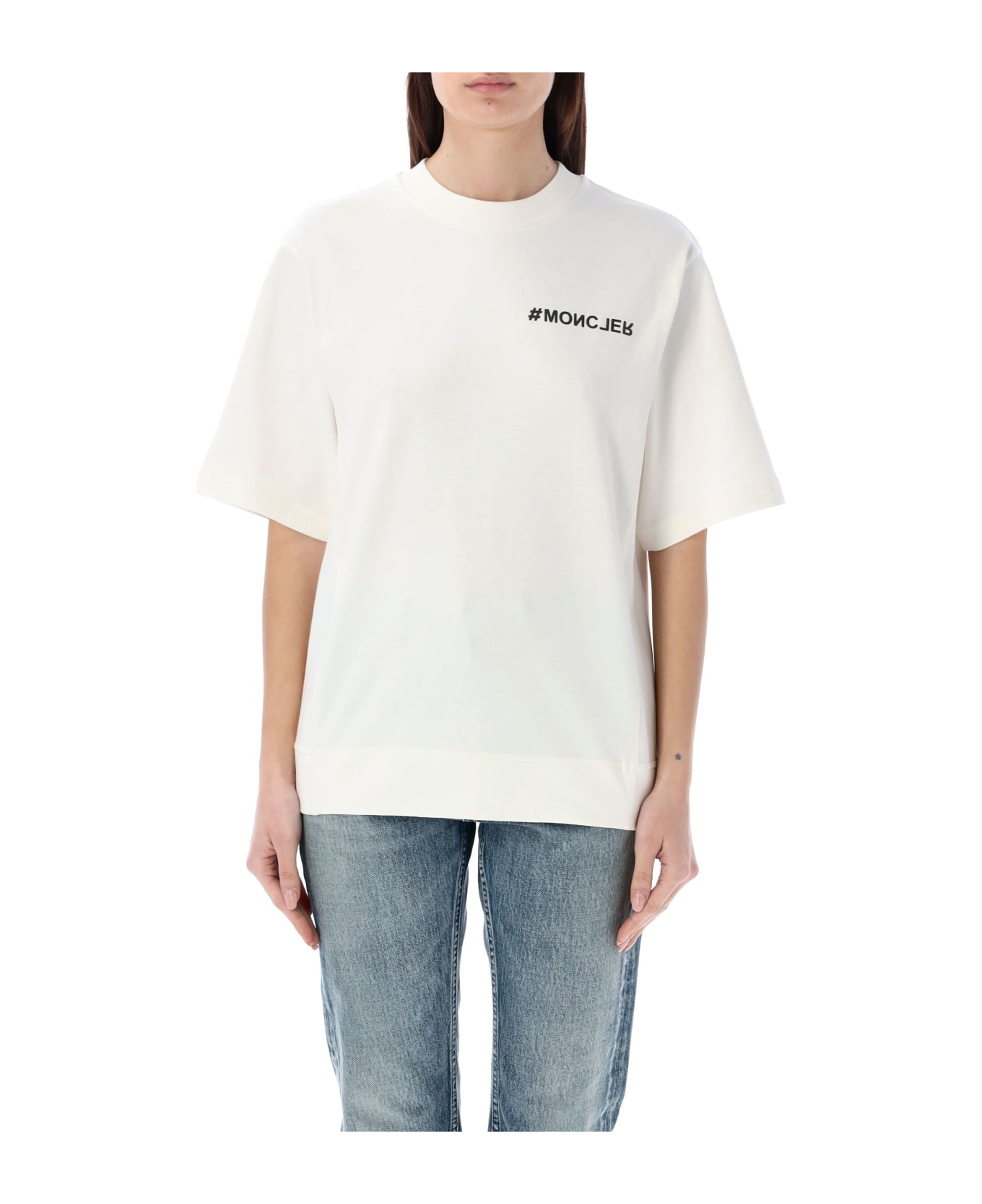 Moncler Grenoble T-shirt Tmm - WHITE