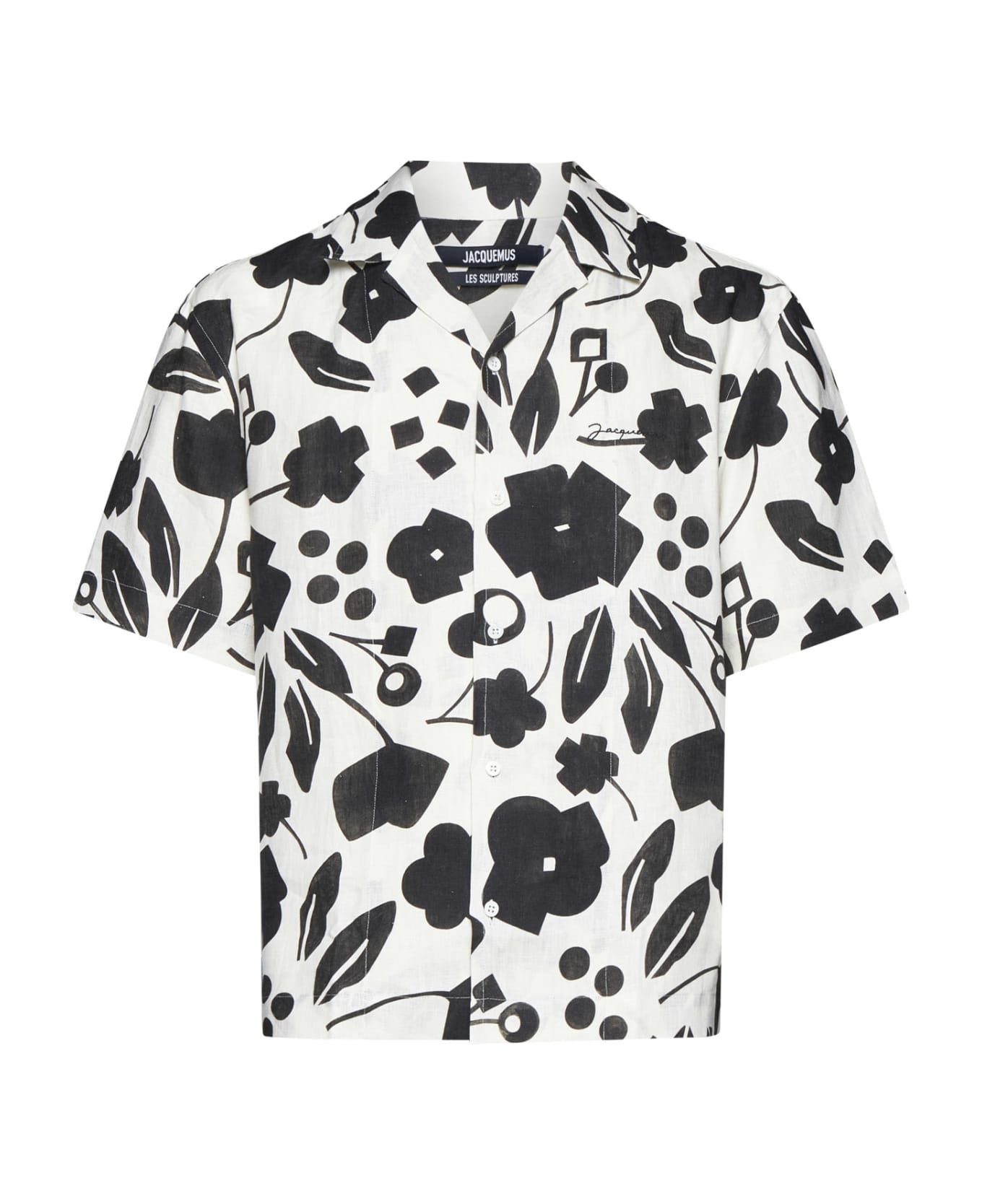 Jacquemus Shirt - Pt black white cubic flow