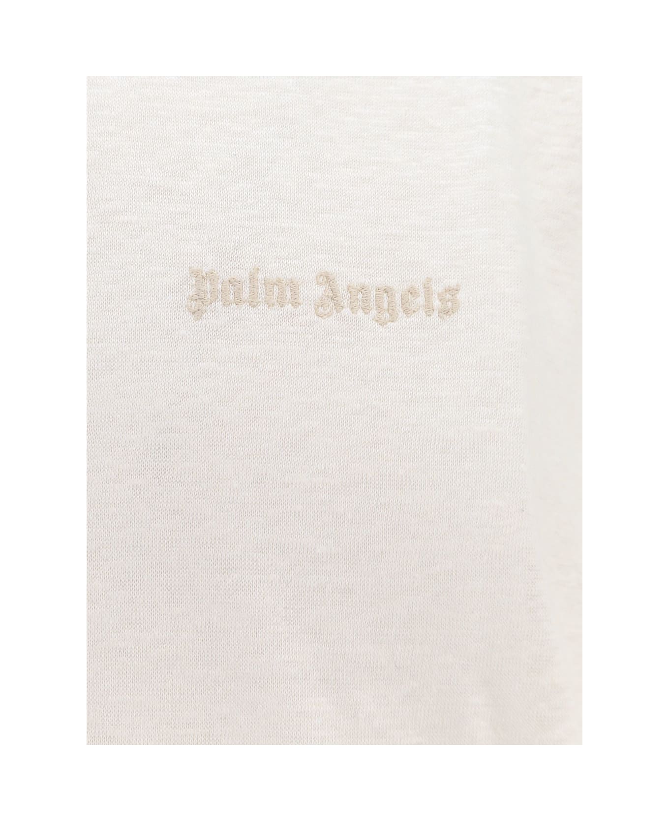 Palm Angels Classic Linen Logo T-shirt - White