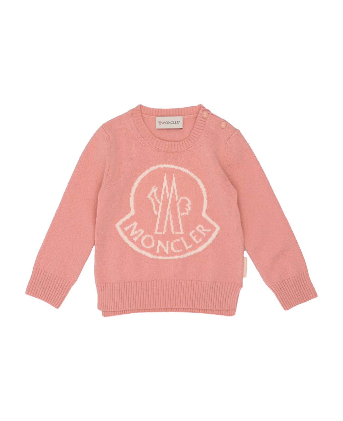 Moncler Logo Sweater - Pink ニットウェア＆スウェットシャツ
