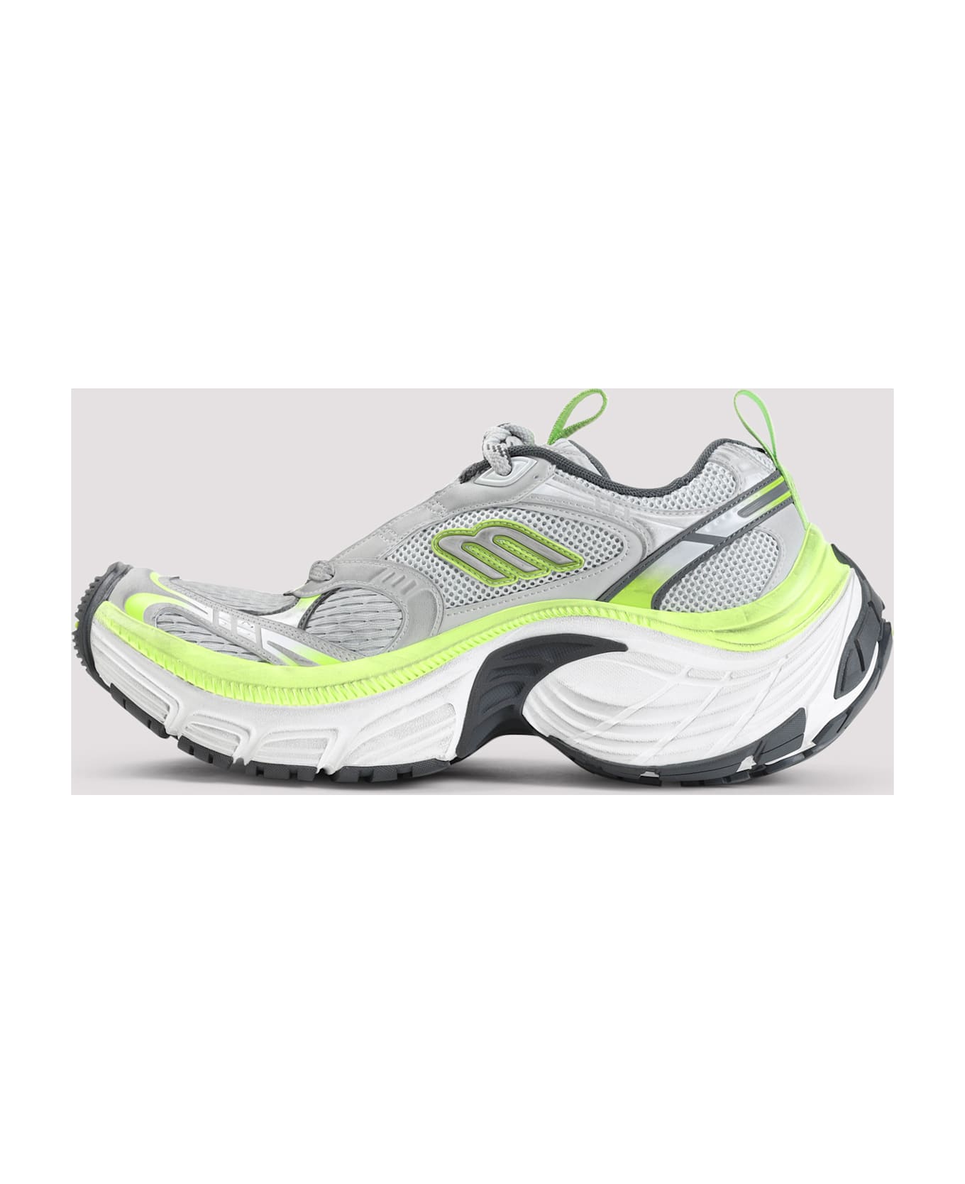 Balenciaga 6xl Lace-up Sneakers - Gry Whit Gren Fl Yel