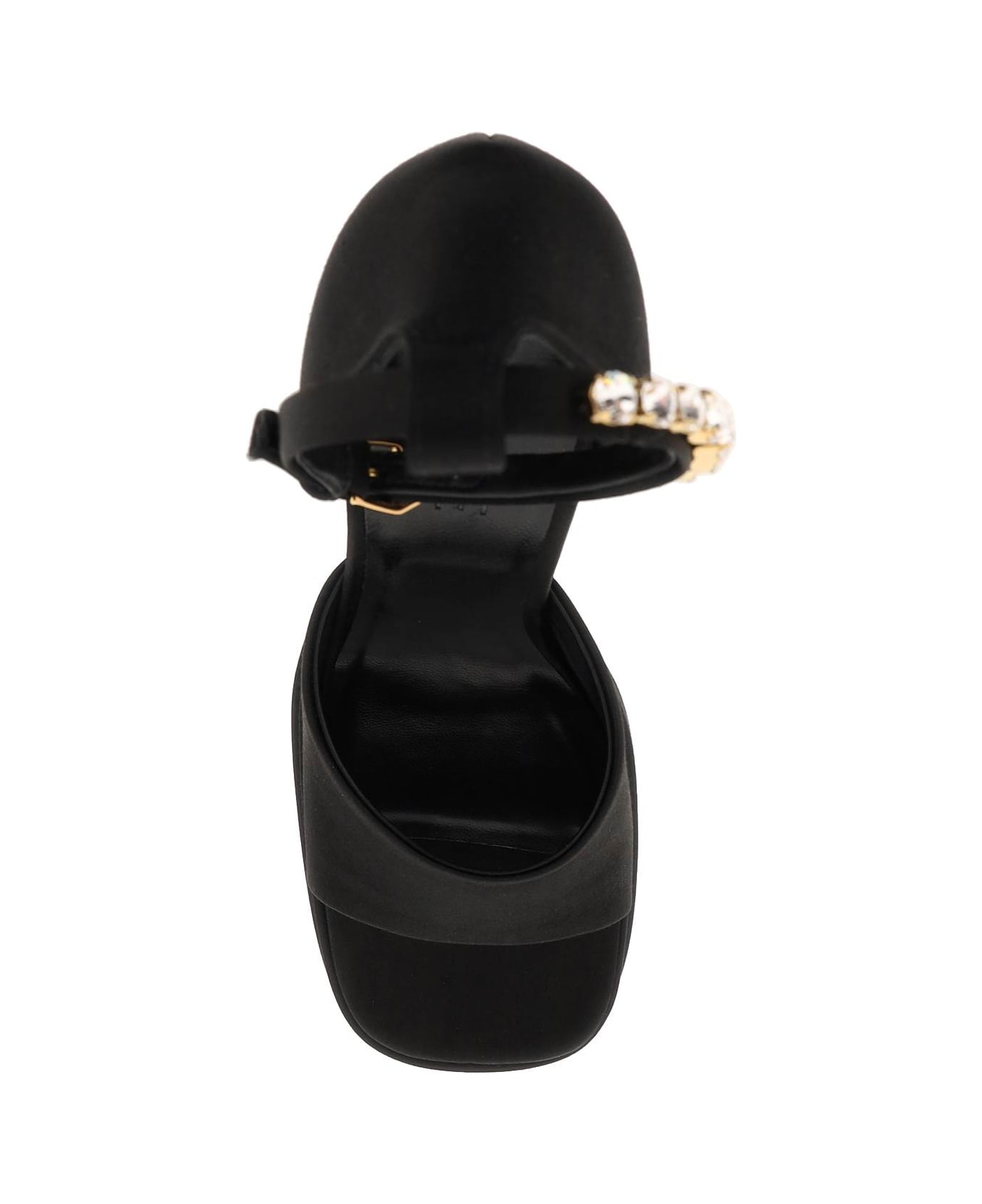 Versace Medusa Aevitas Double Platform Sandals - V Black Versace Gold