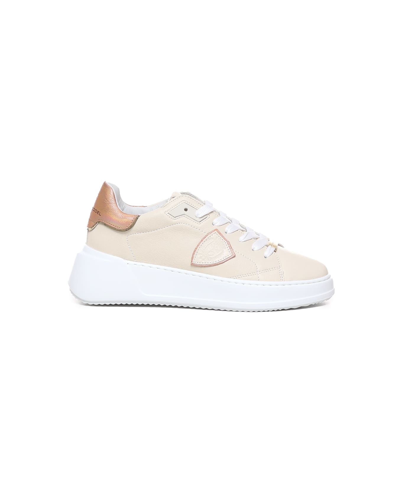 Philippe Model Tres Temple Sneakers - Peach