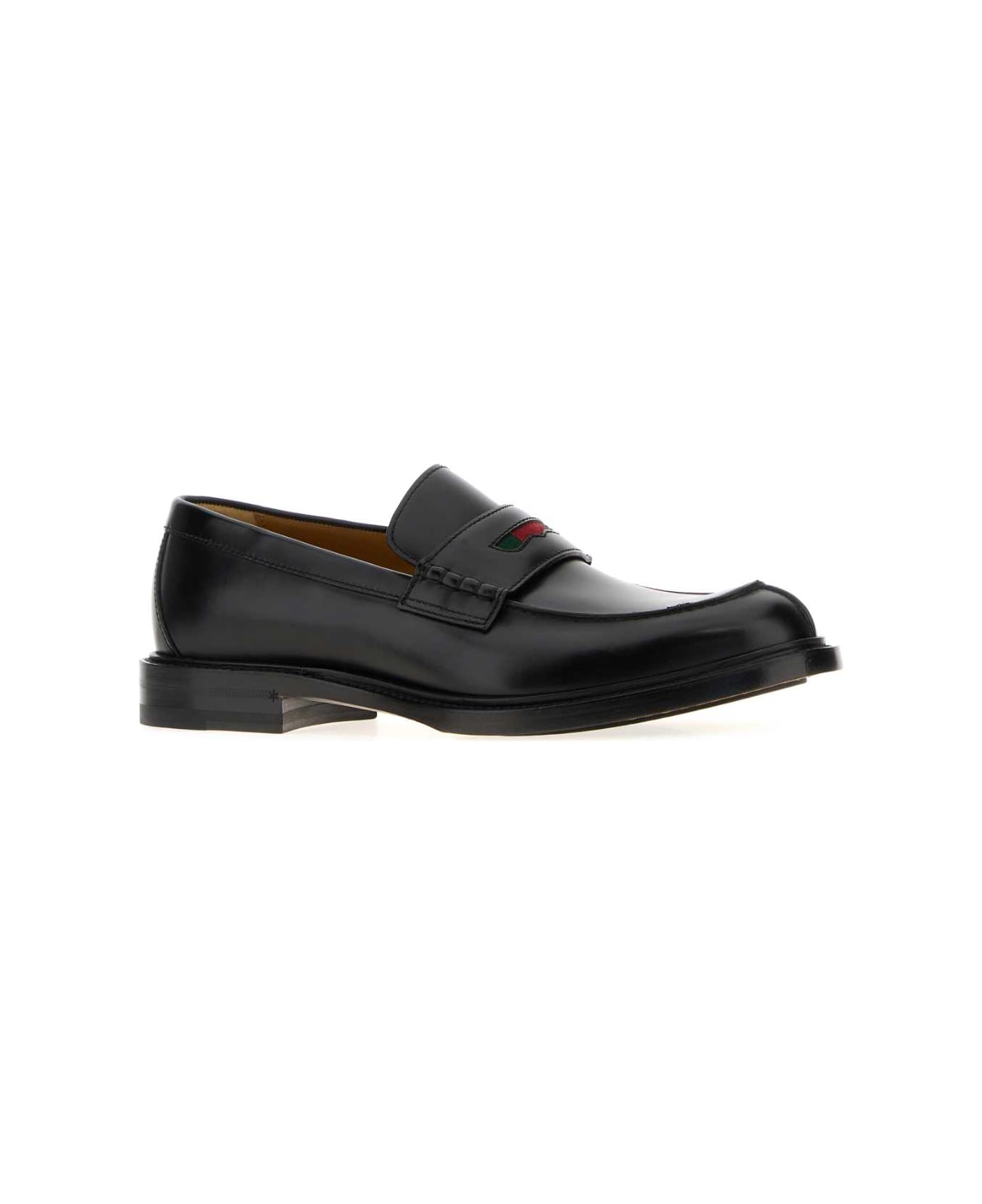 Gucci Black Leather Loafers - BLACKVRV