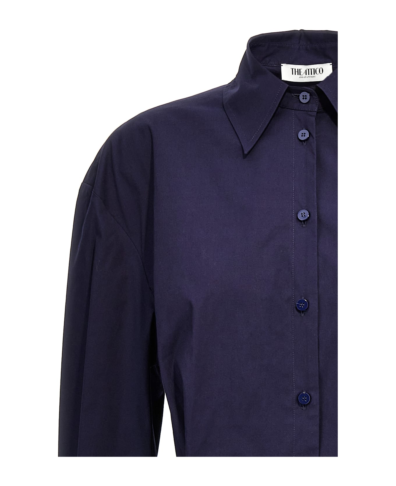 The Attico Mini Chemisier Dress - Blue