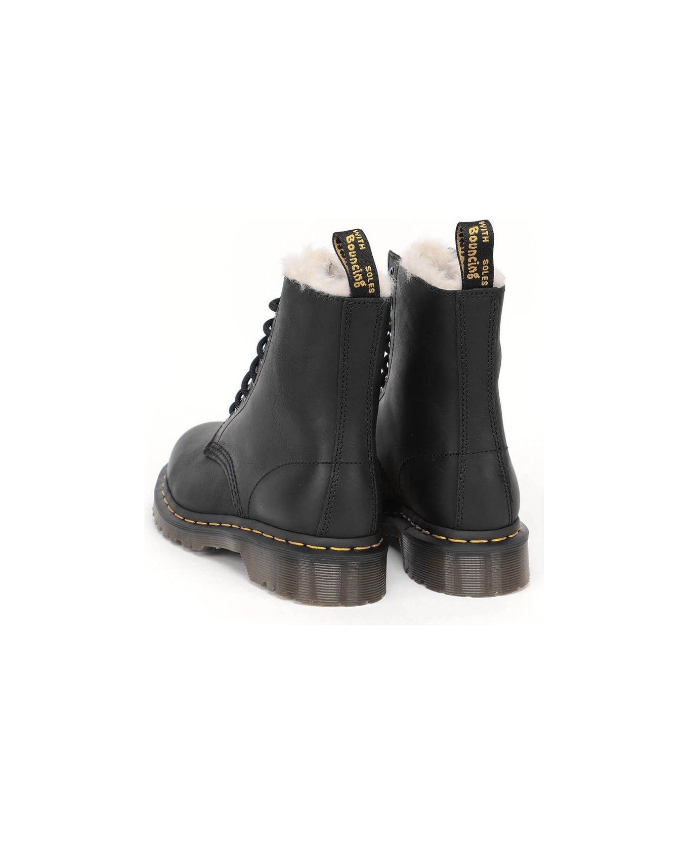Dr. Martens 1460 Serena Faux-fur Boots - Nero