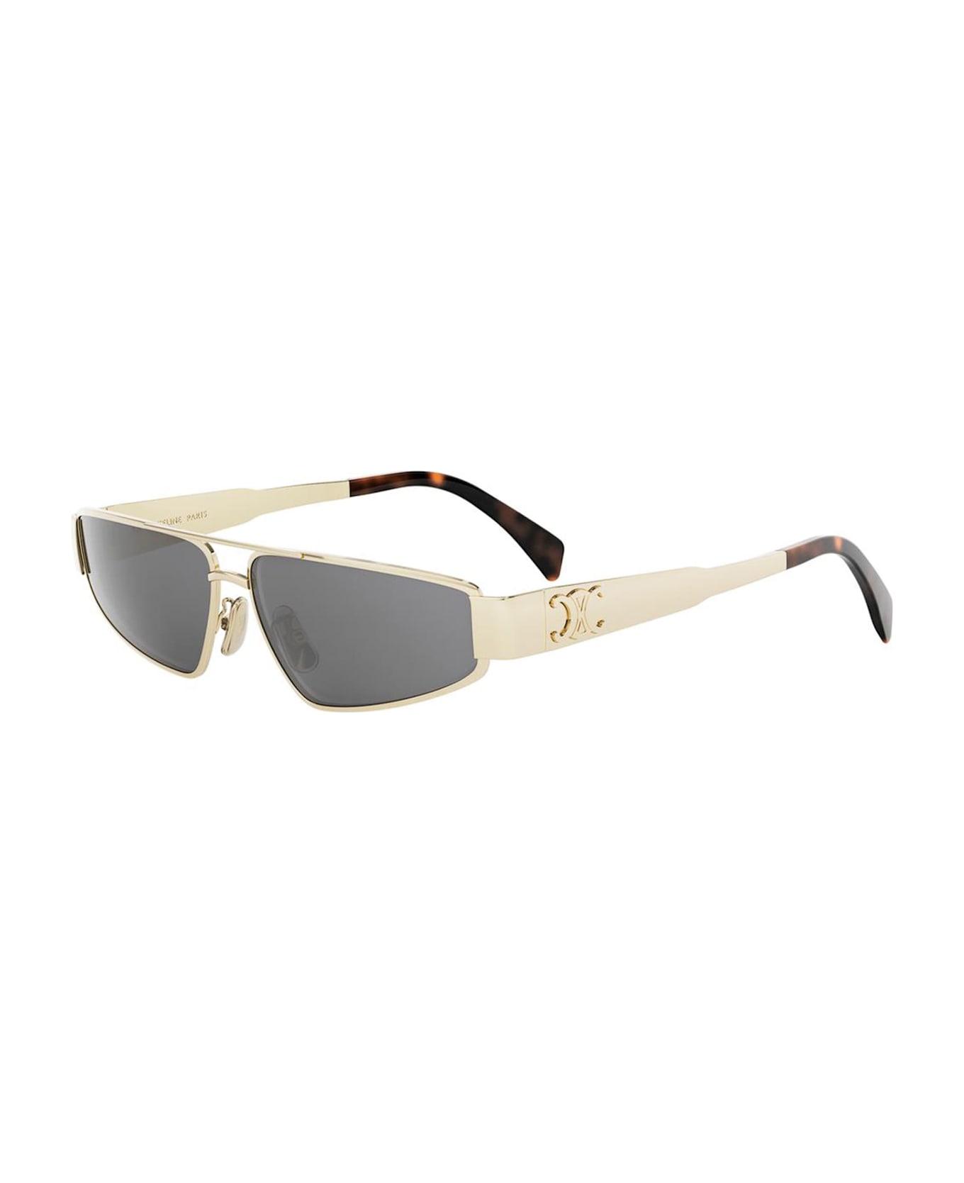 Celine Metal Triomphe Cl40318u - Light Gold Sunglasses - Gold