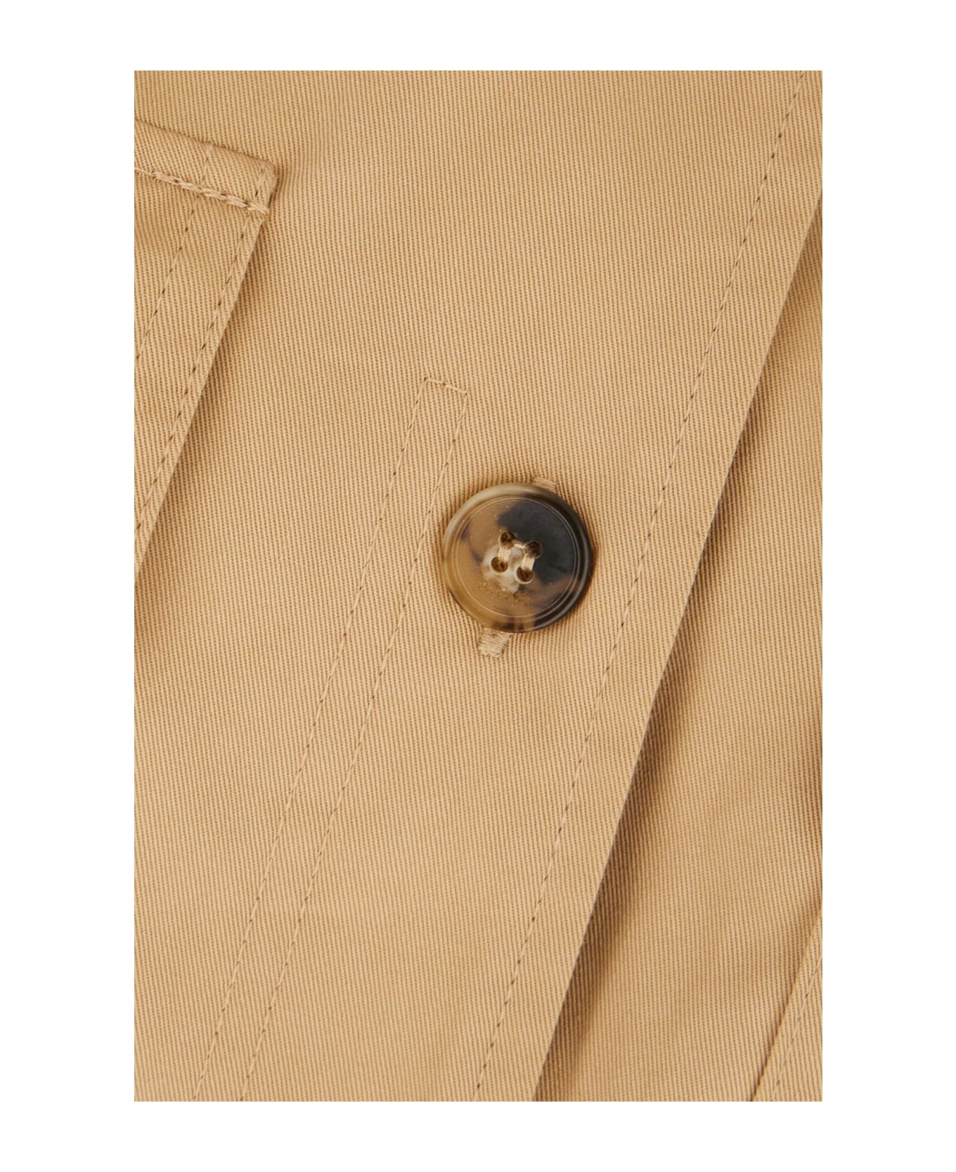 A.P.C. Beige Cotton Shirt Dress - Beige