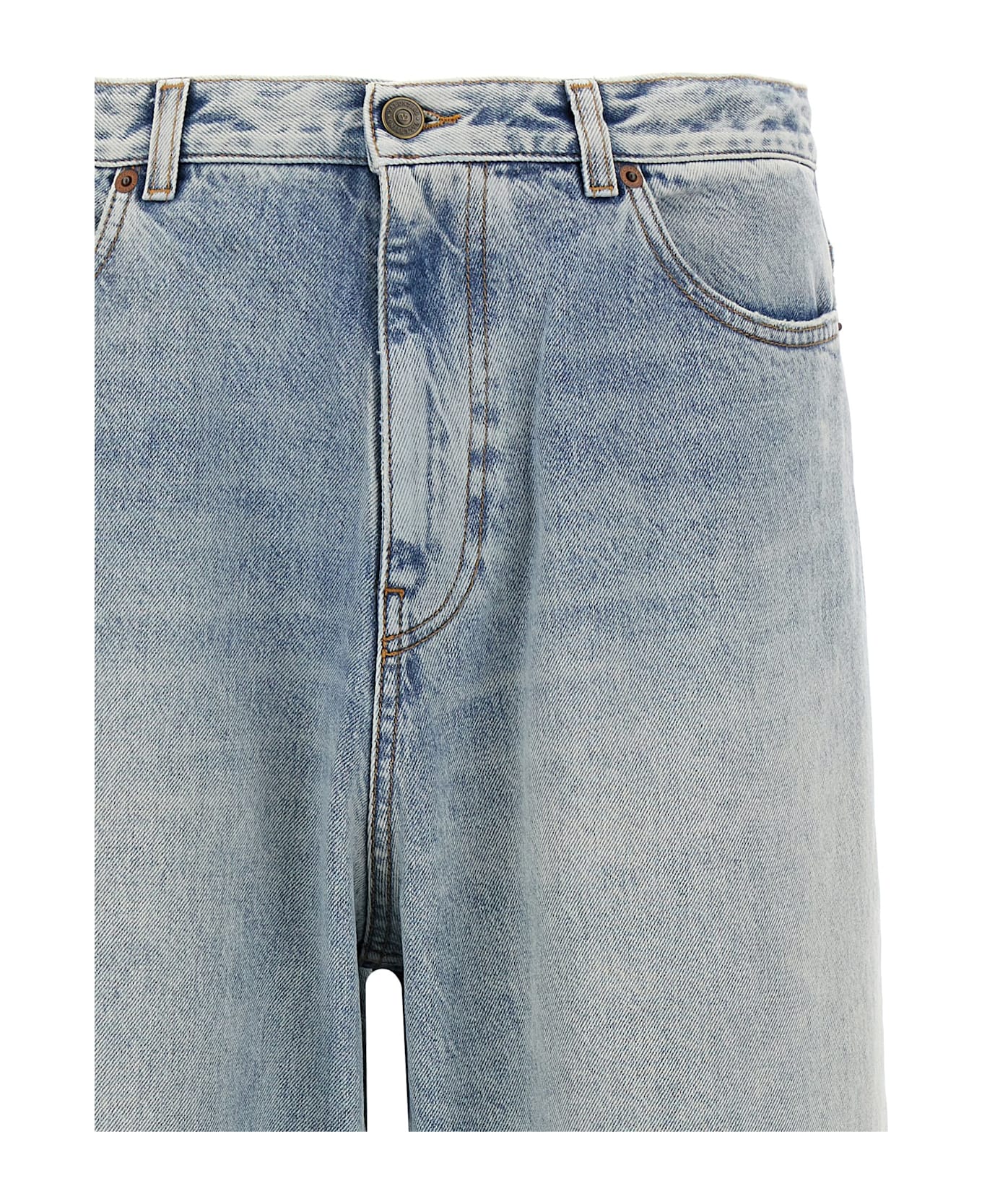 Valentino Garavani Turn-up Jeans - Light Blue