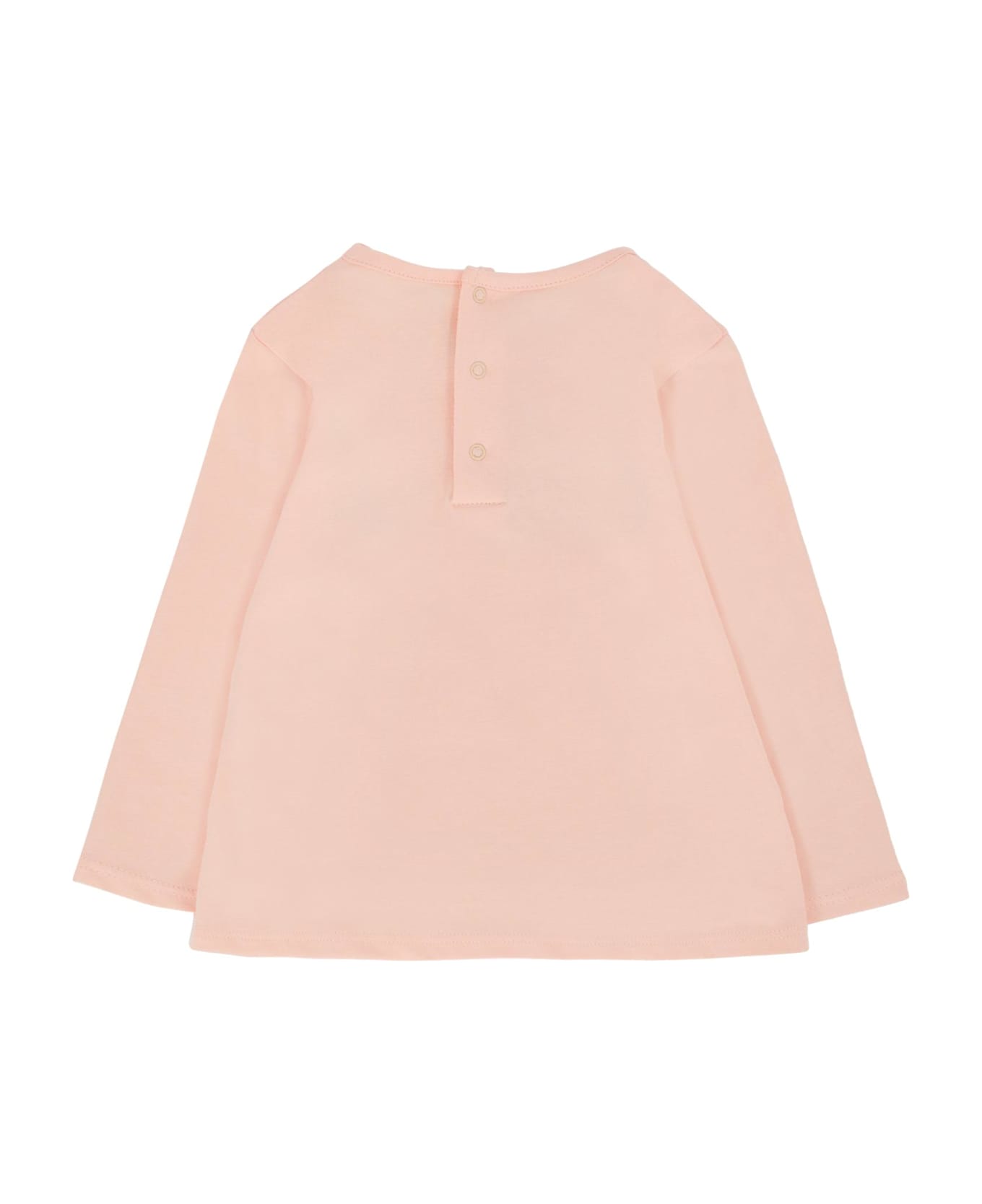 Chloé Pink T-shirt For Baby Girl With Logo - Pink
