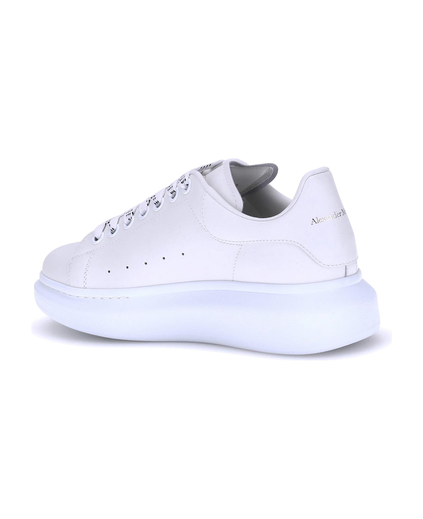 Alexander McQueen Leather Sneakers - White