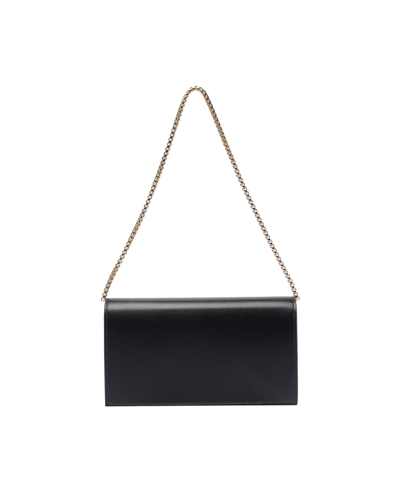 Ferragamo Gancini Chain Shoulder Bag - Black
