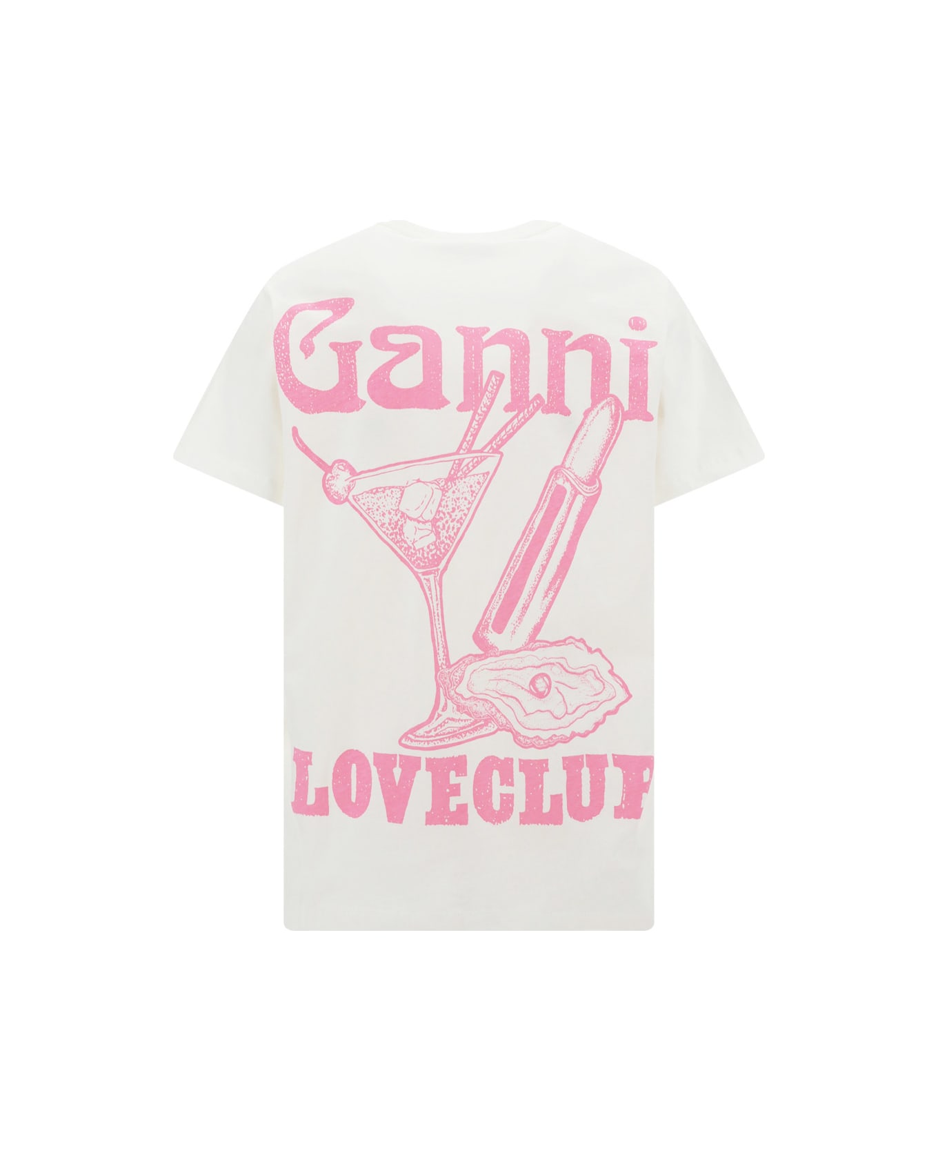 Ganni T-shirt - Egret