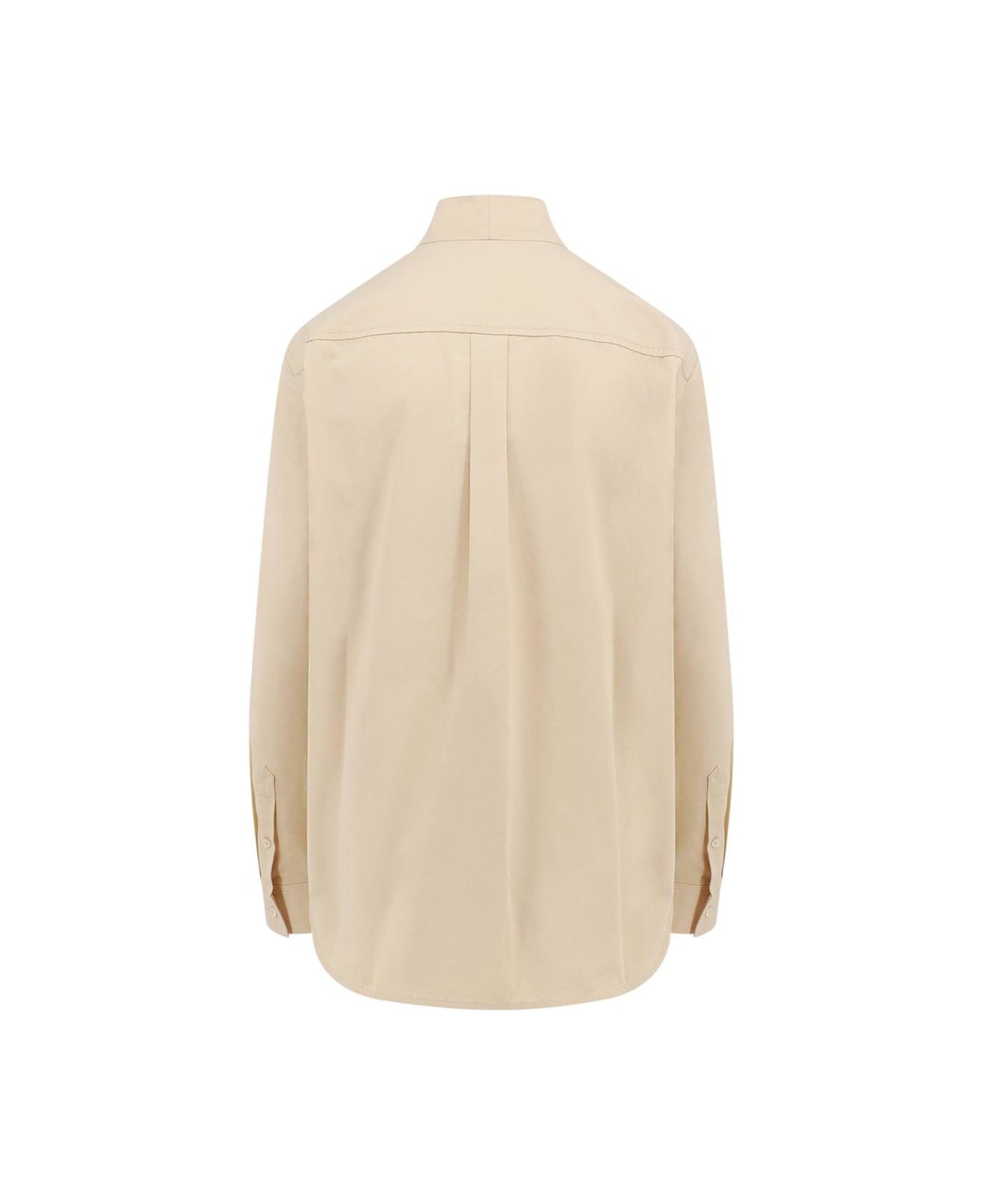 Totême High-neck Sleeved Shirt - White