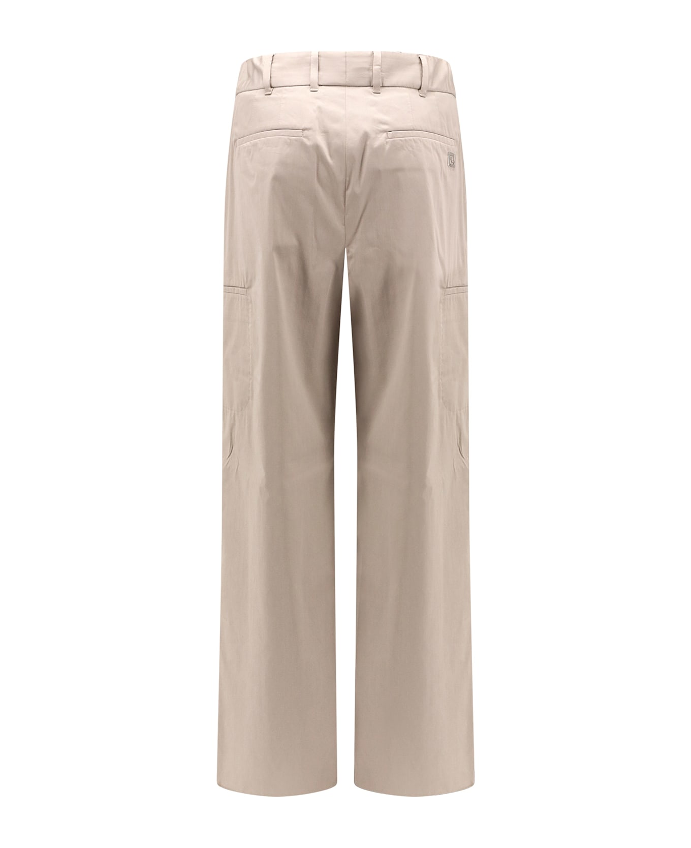 【関税込み】fendi 'Fendi Roma' gabardine pants FENDI Foldover Waist Gabardine Trousers | Neutrals | FARFETCH