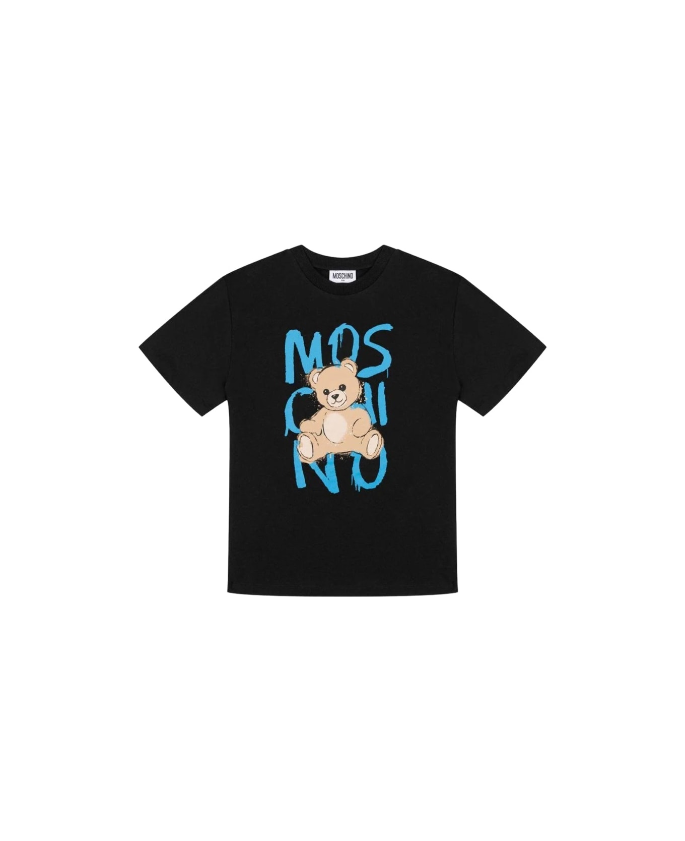 Moschino "maxi" Logo T-shirt - BLACK