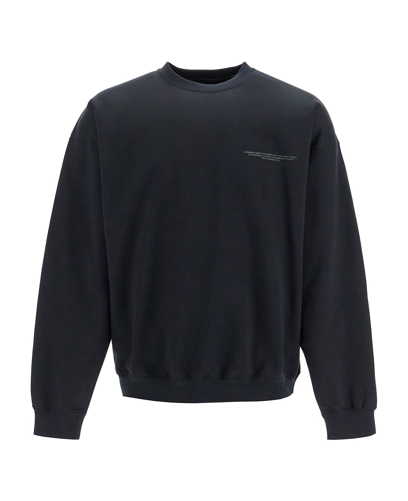 Y-3 Oversized Branded Sweat - BLACK (Black)