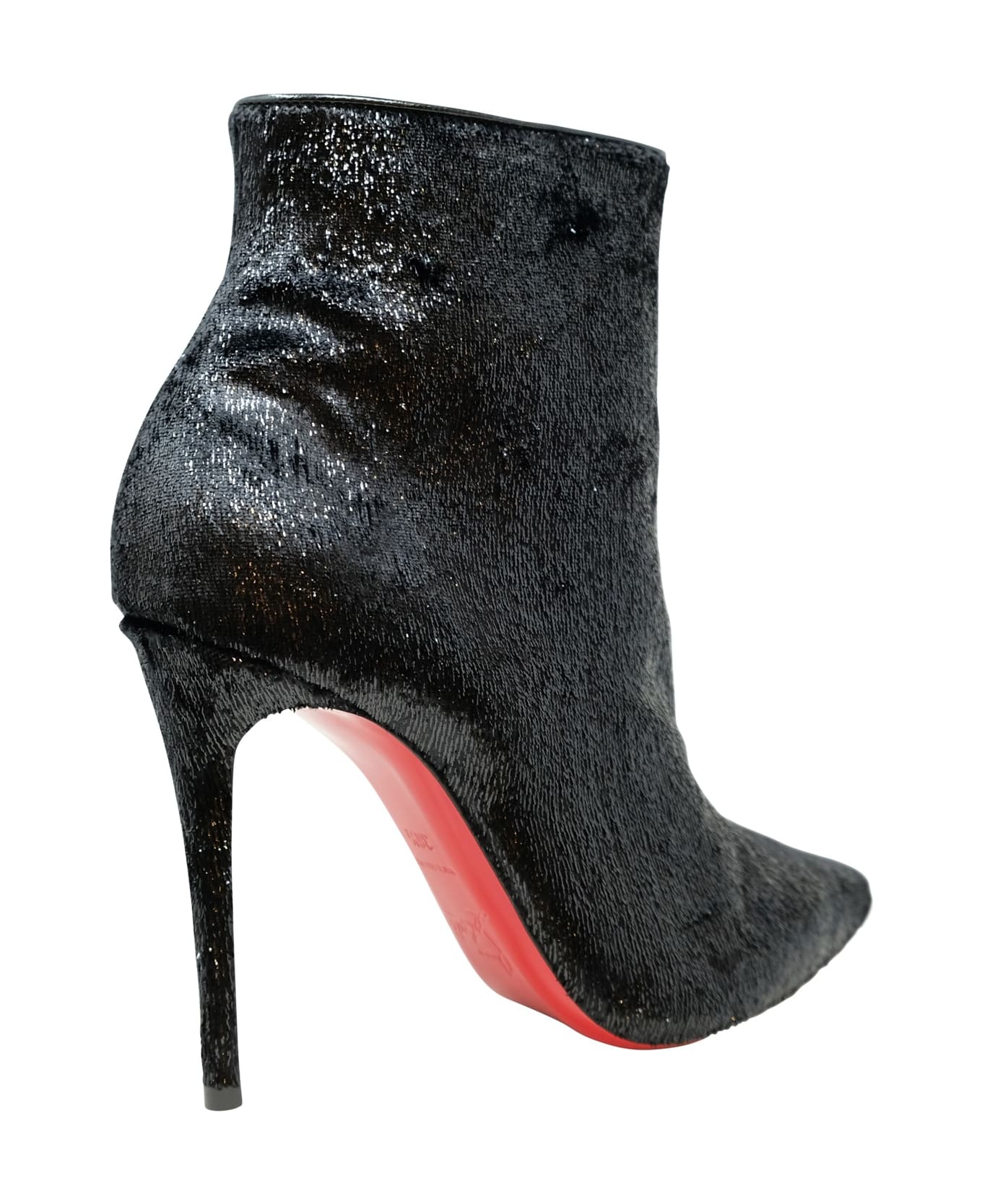 Christian Louboutin Black Velours So Kate Booty 100 Ankle Boots