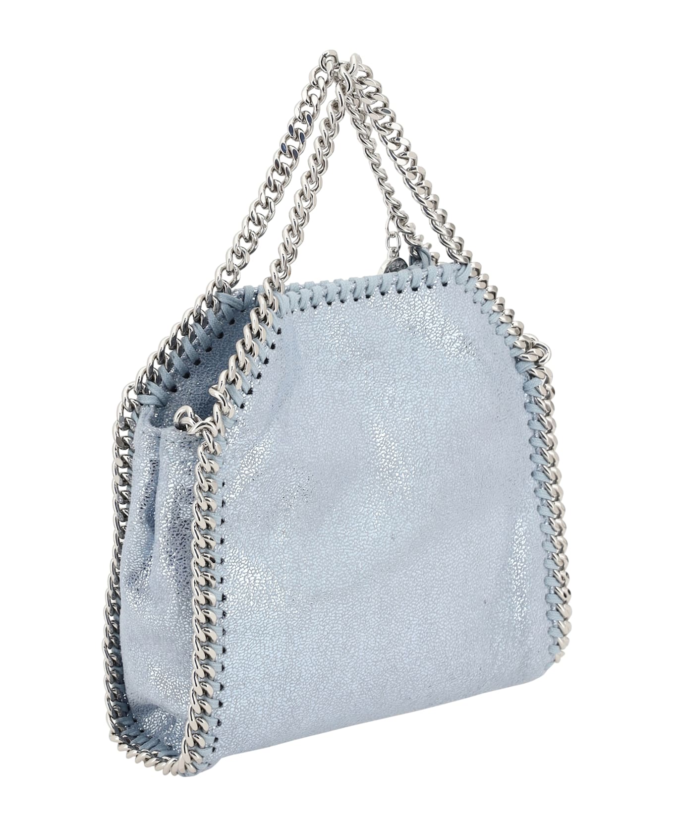 Stella McCartney Tiny Shaggy Tote Shoulder Bag - Blue